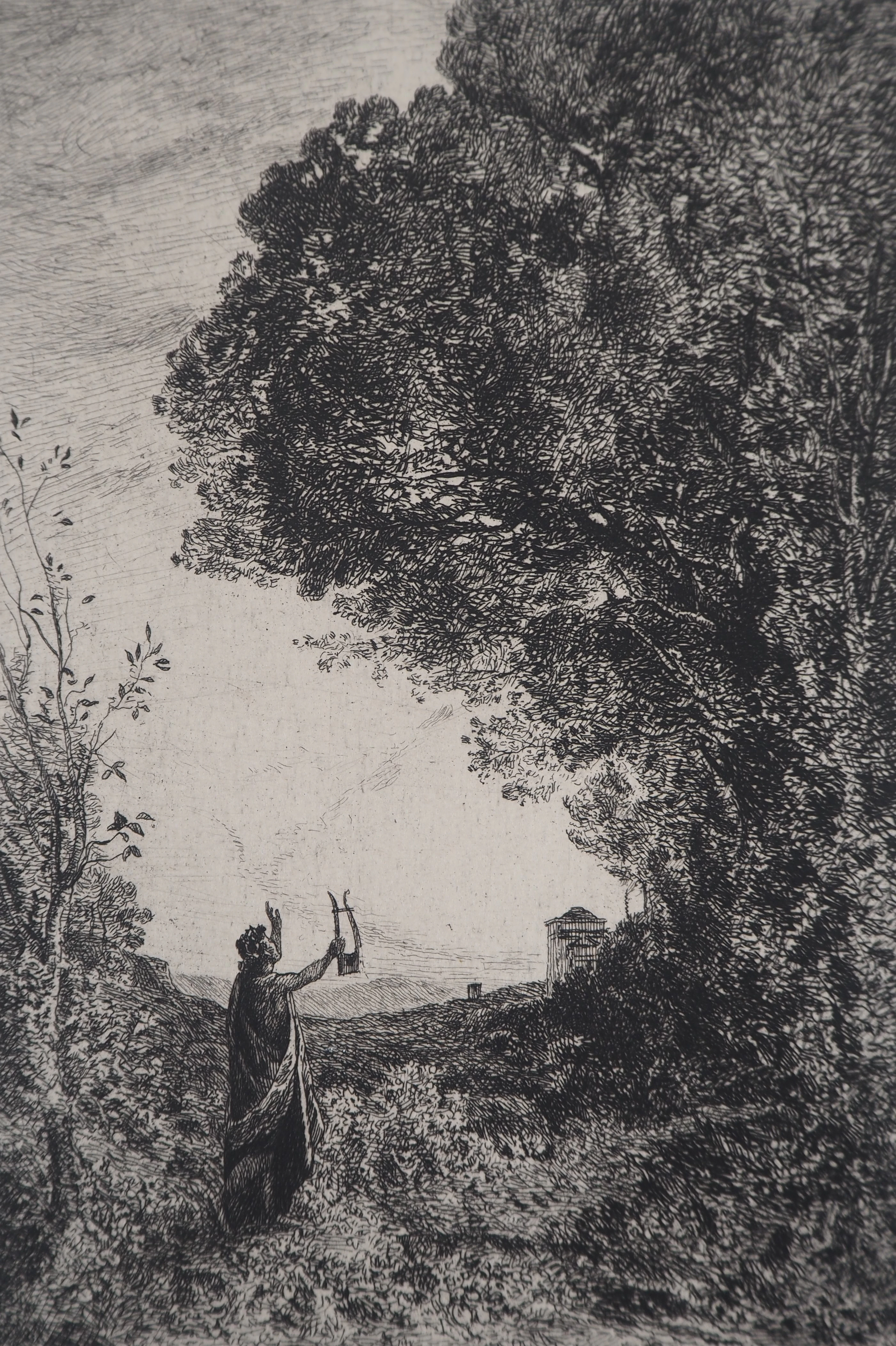 JB Camille COROT (d’après) - Orphée - Gravure, Signée #Durand Ruel - 1873