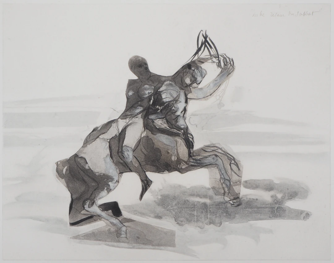 Auguste RODIN (d’après) : Retour du sabbat - Gravure