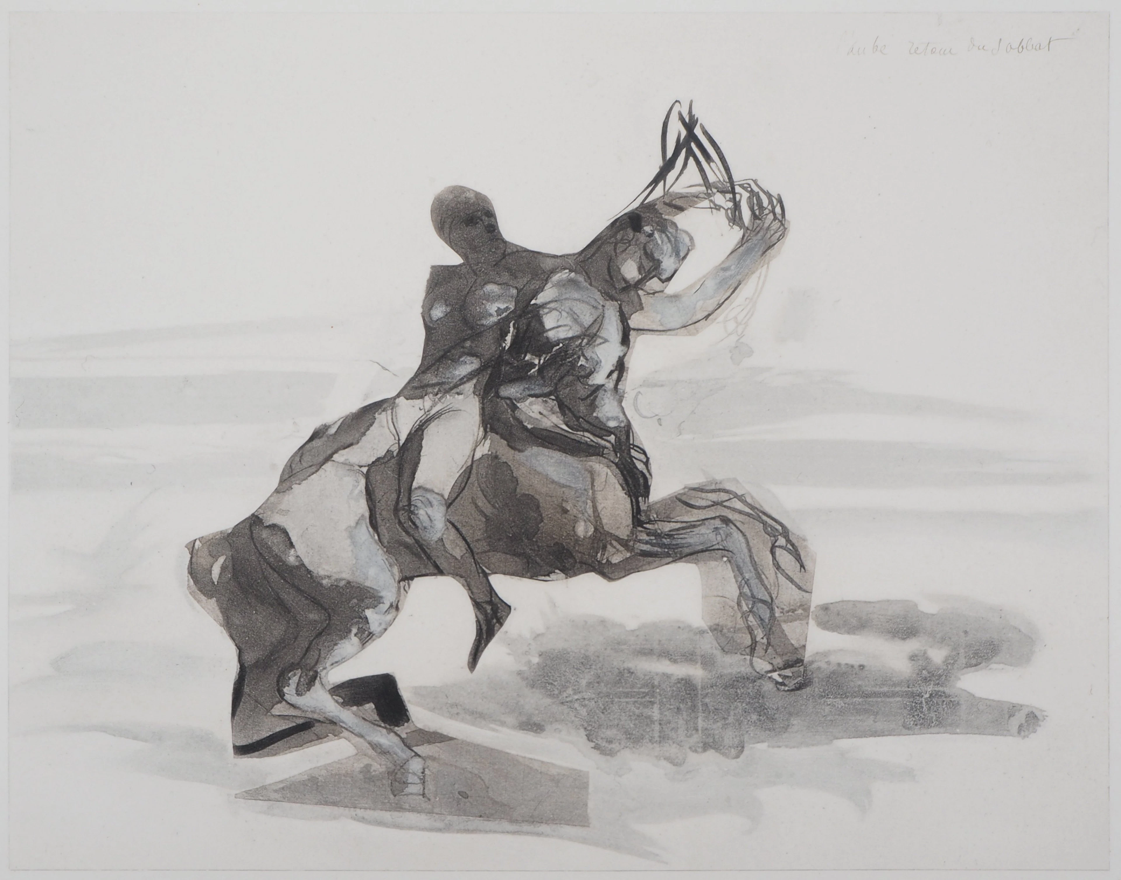 Auguste RODIN (d’après) : Retour du sabbat - Gravure