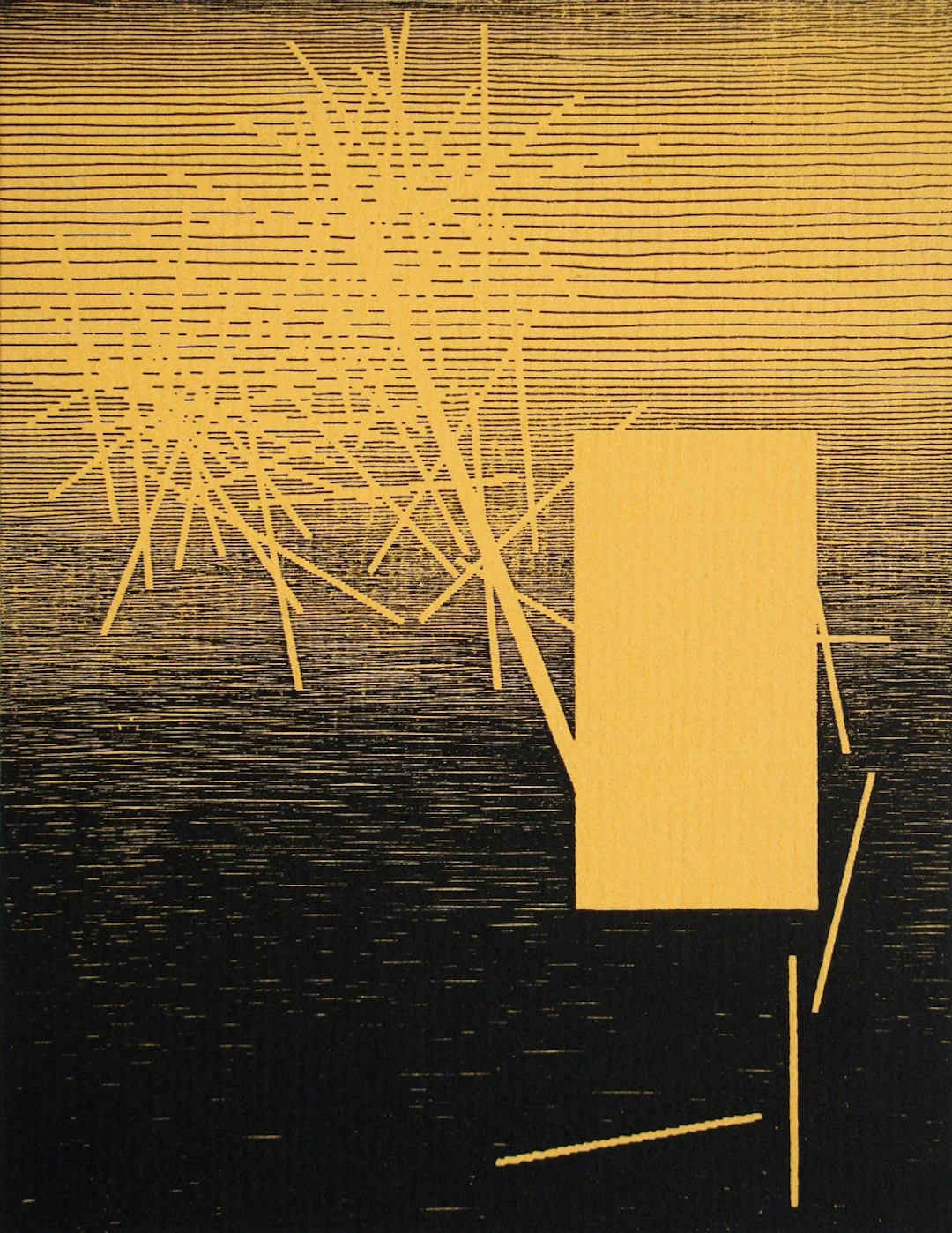Michel SEUPHOR - Composition, 1958 - Gravure au trait