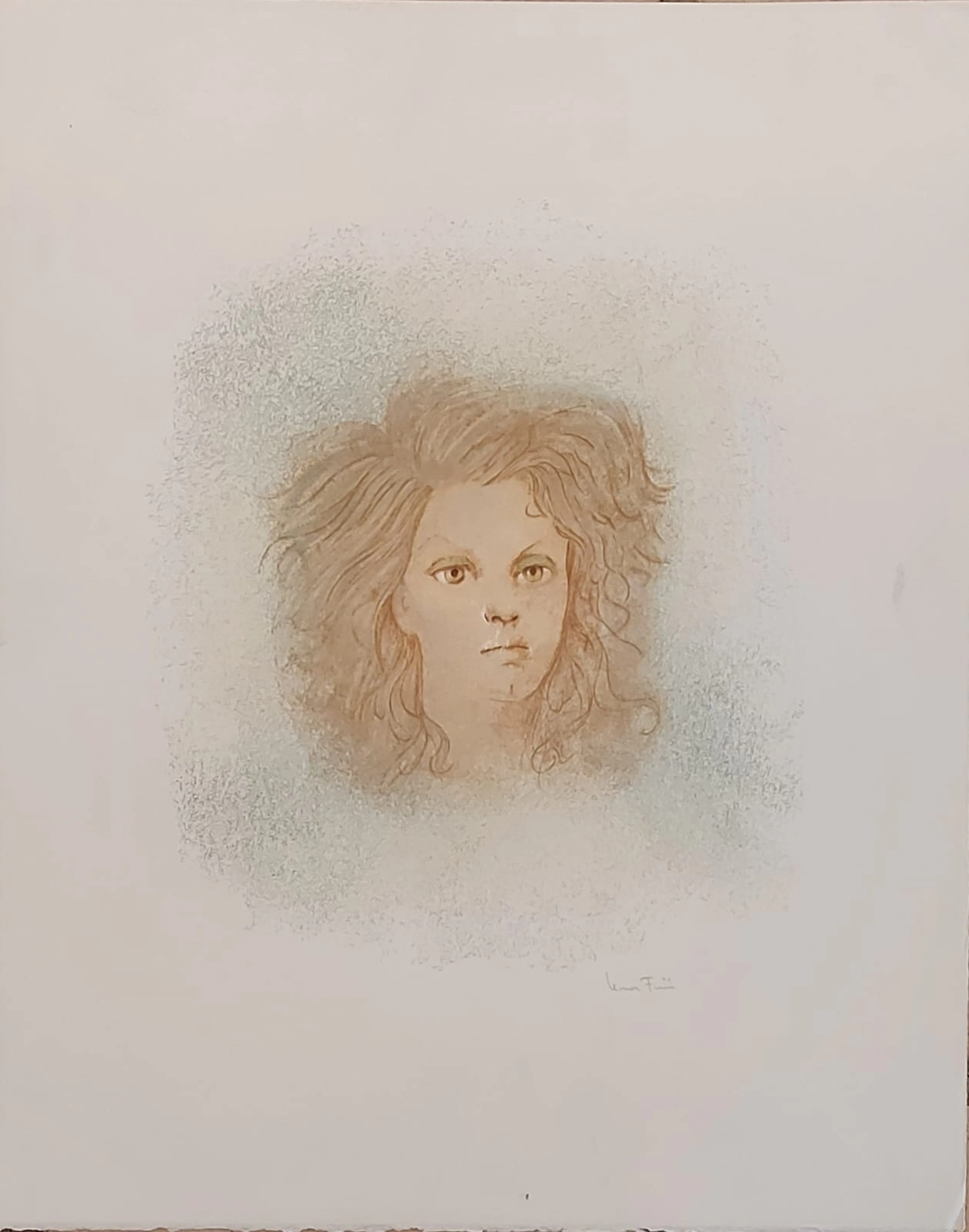 Leonor Fini - Portrait d’une femme - Lithographie signée au crayon