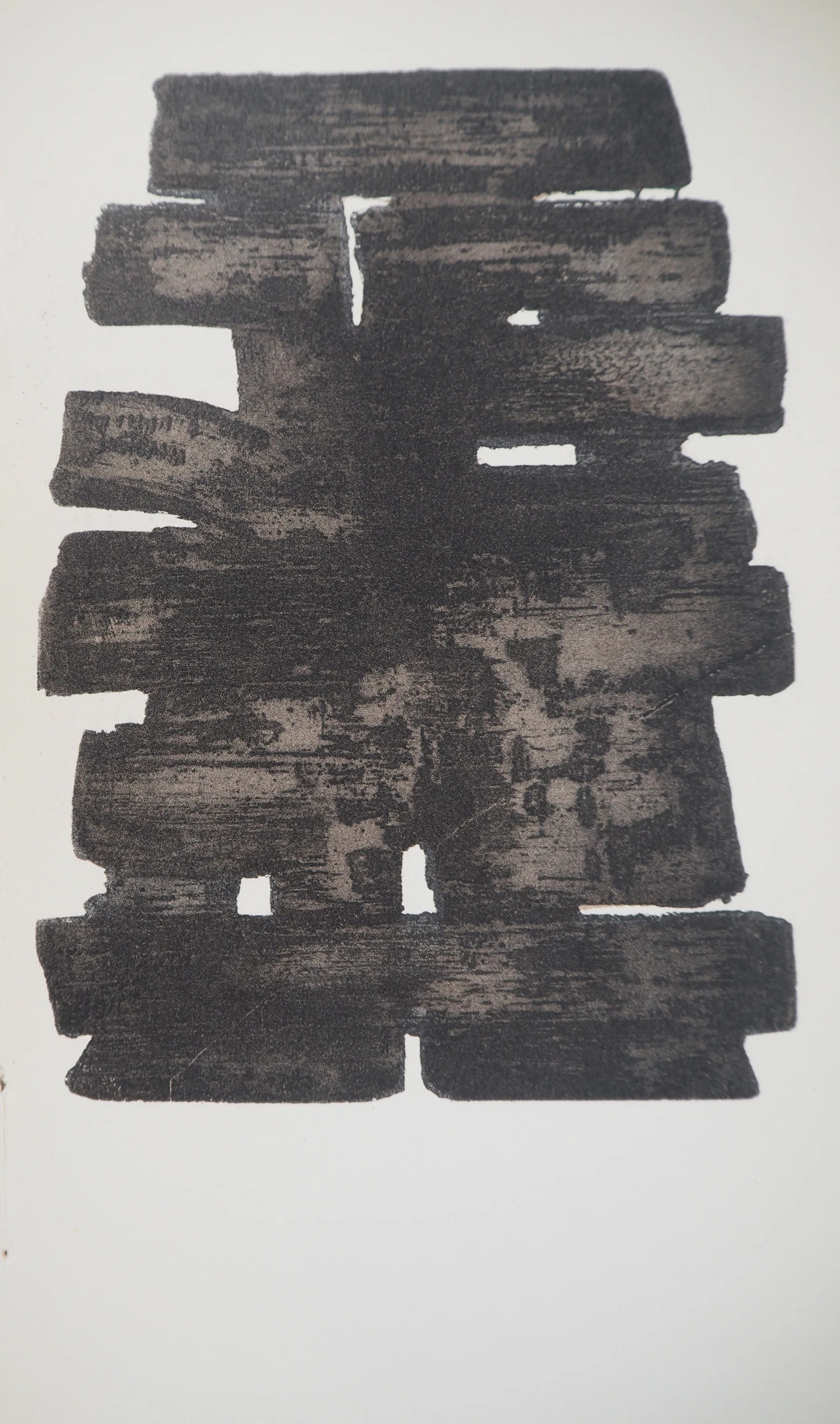 Pierre SOULAGES : Eau Forte XIII, Lithographie et pochoir
