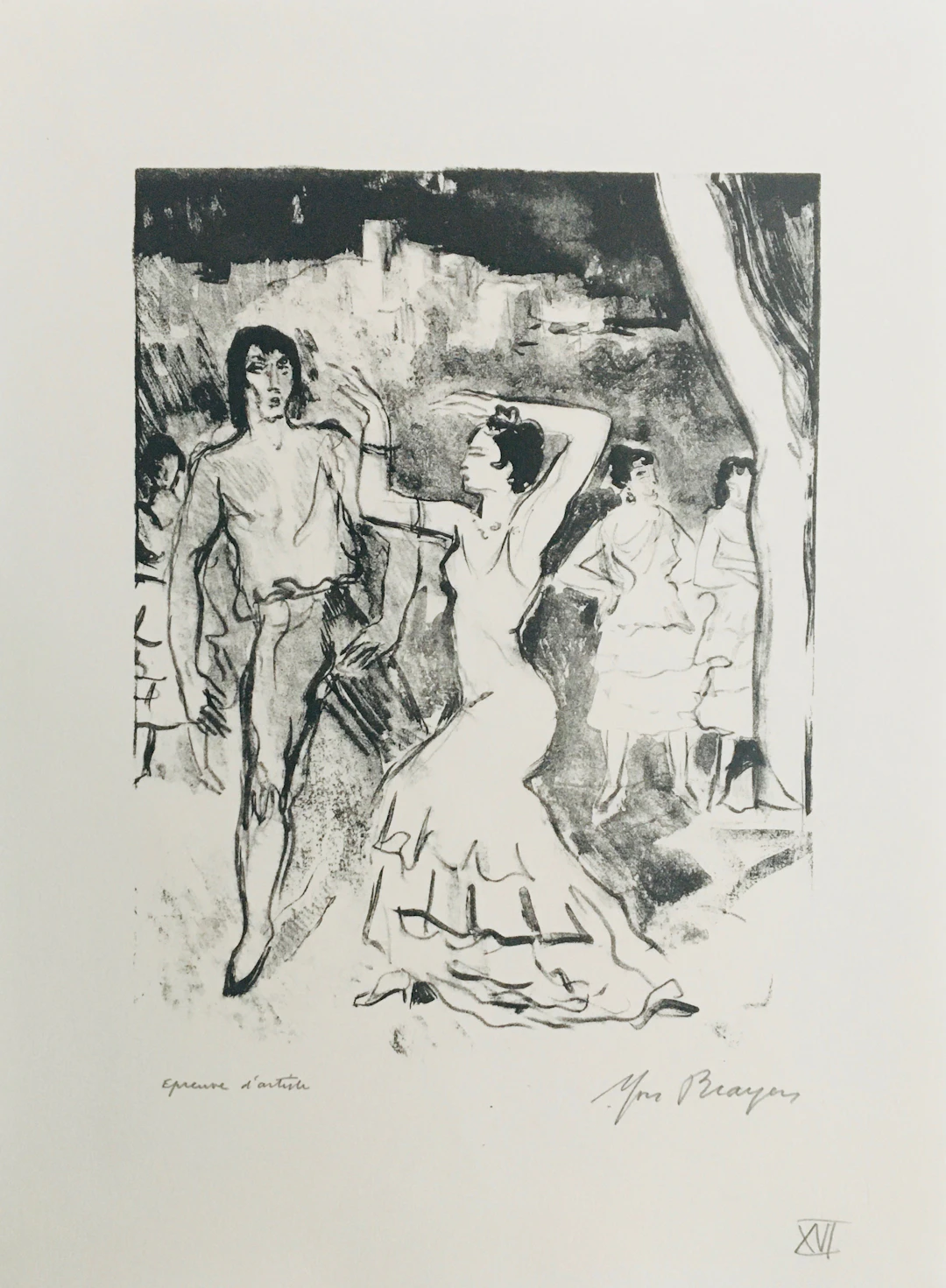 Yves BRAYER - Lifar et Térésina, l’Amour sorcier, 1969 - Lithographie