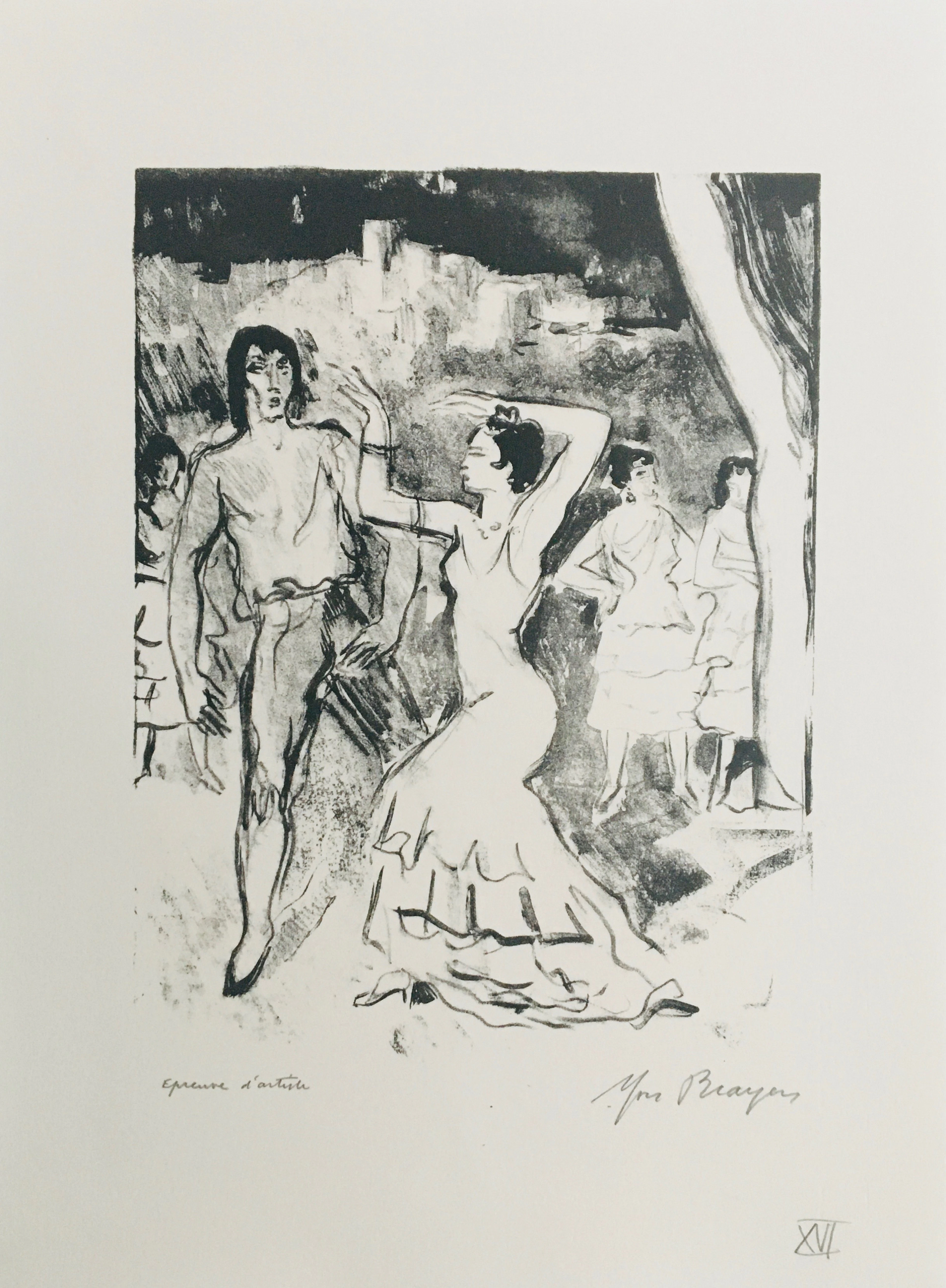 Yves BRAYER - Lifar et Térésina, l’Amour sorcier, 1969 - Lithographie