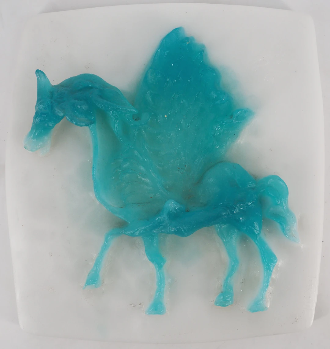 Salvador Dali : Pégase - Sculpture originale en pate de verre DAUM, signée