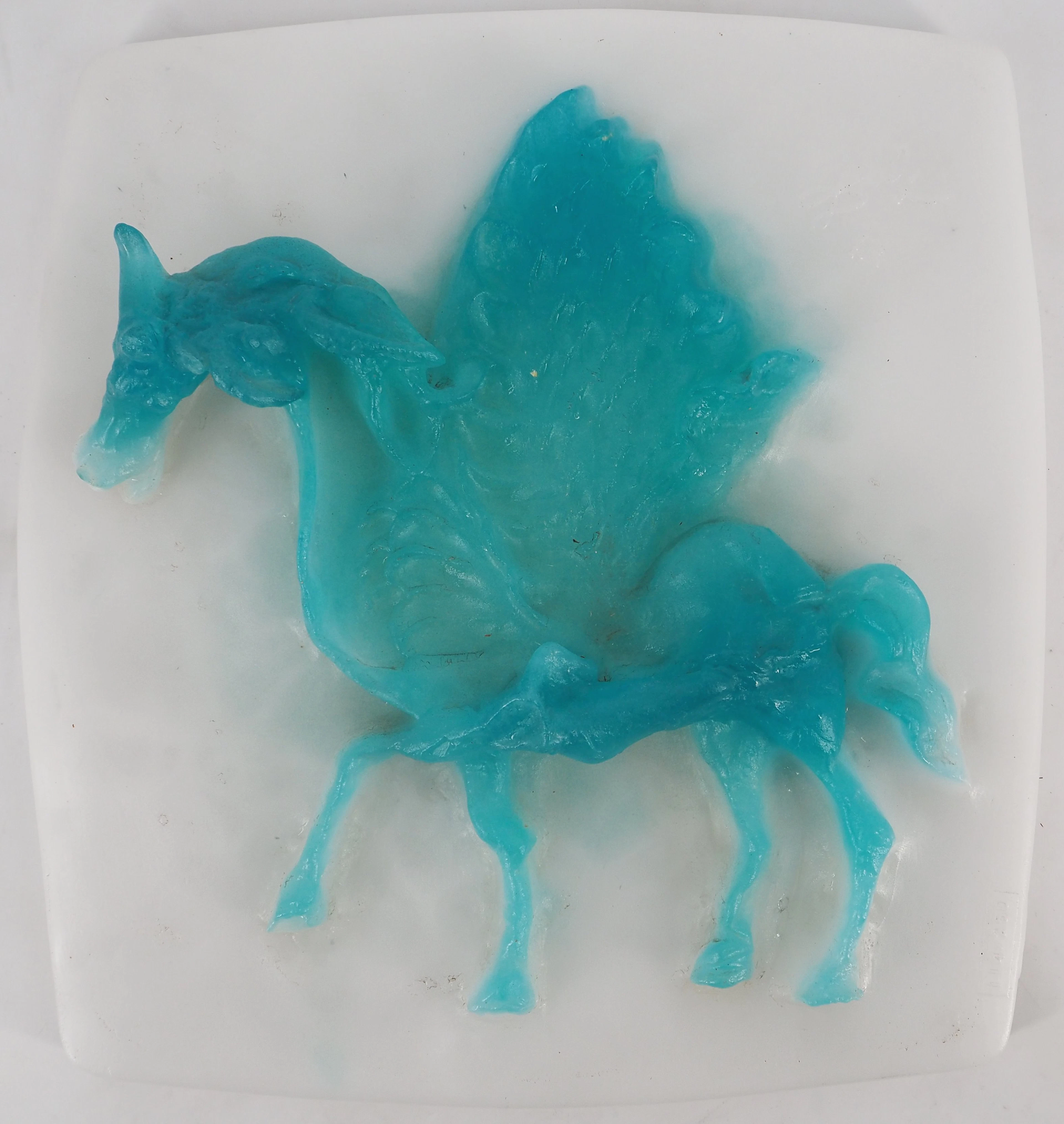Salvador Dali : Pégase - Sculpture originale en pate de verre DAUM, signée