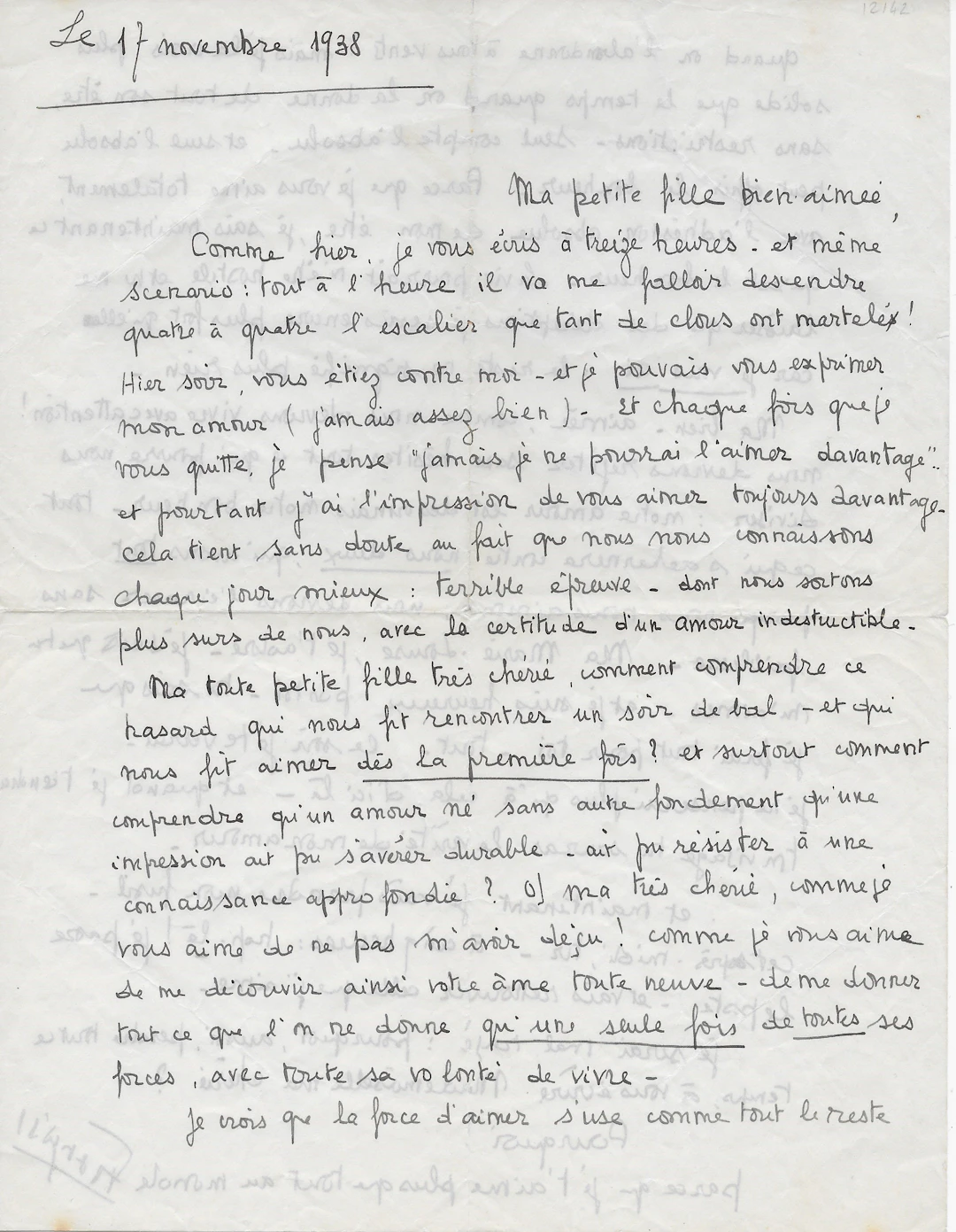 François MITTERRAND – Lettre autographe signée à Catherine Langeais