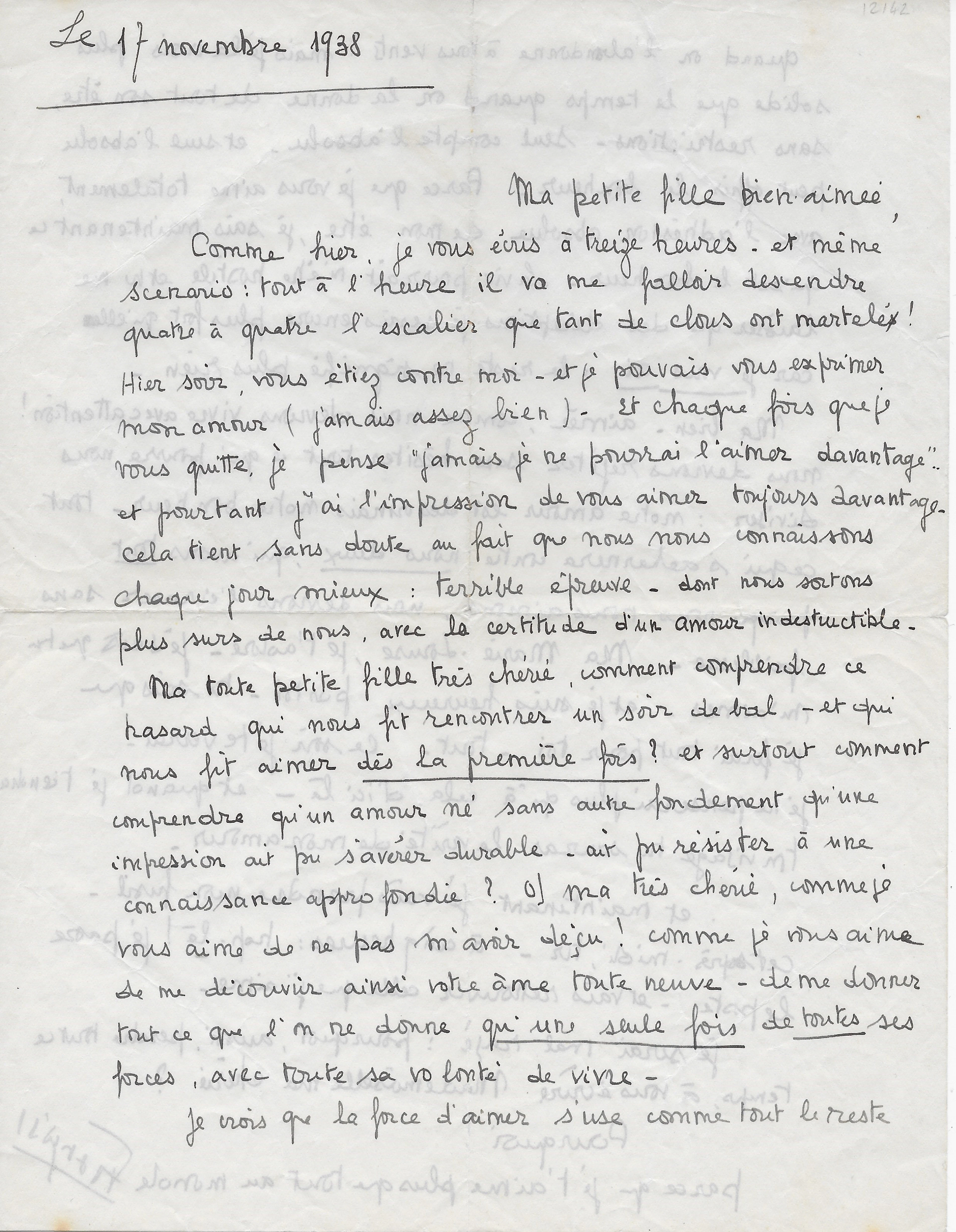 François MITTERRAND – Lettre autographe signée à Catherine Langeais