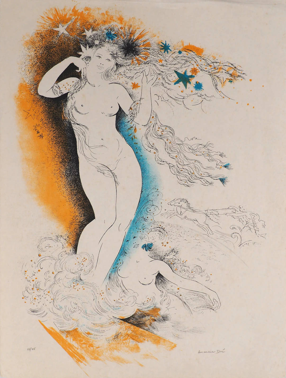 Amandine DORE - Hommage à Vénus - Lithographie originale signée