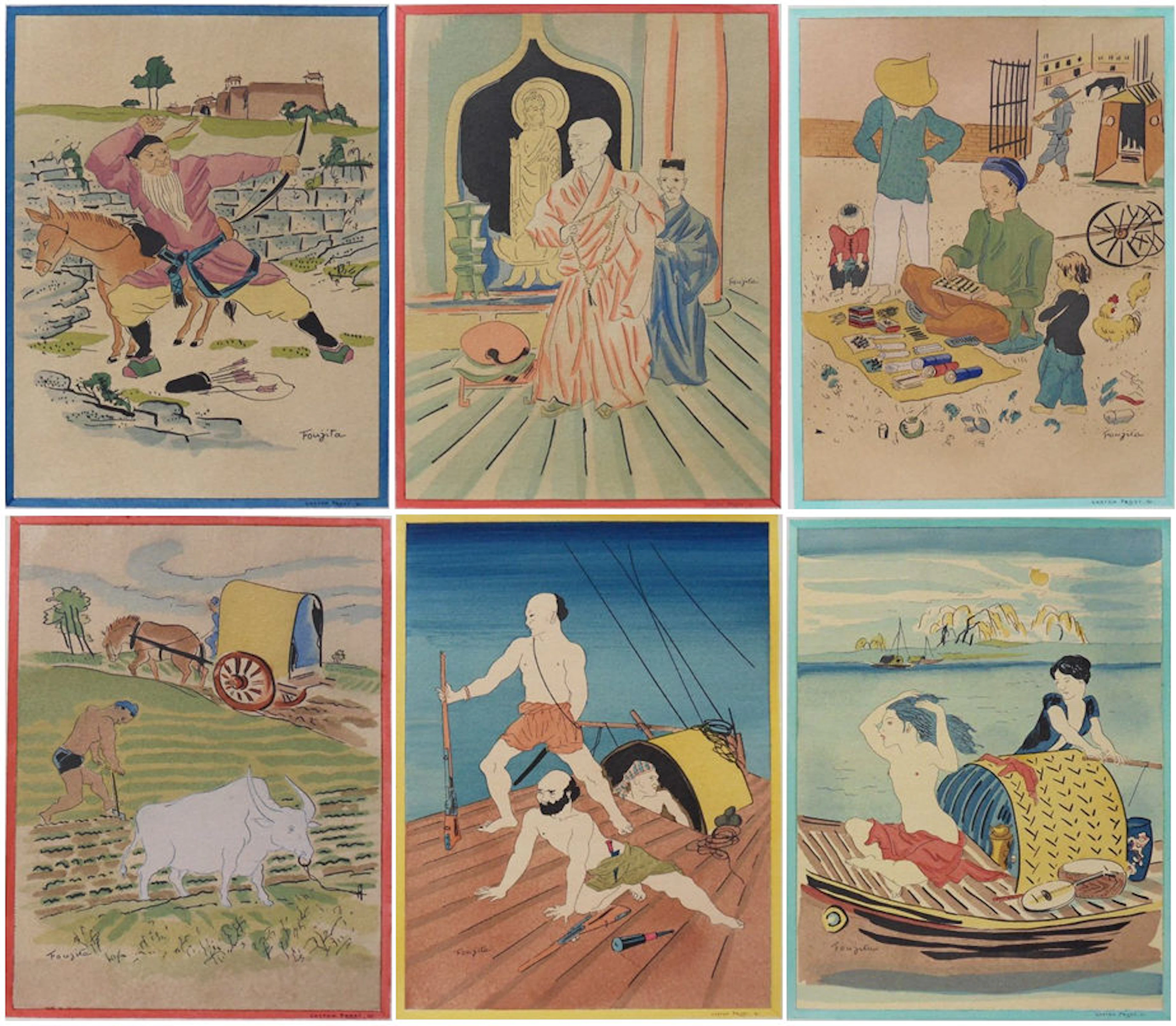 Tsuguharu FOUJITA - Propos d’un intoxiqué - 16 lithographies signées