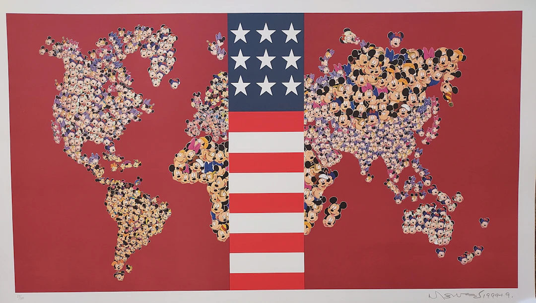 Nelson LEIRNER - Dow Jones - Lithographie