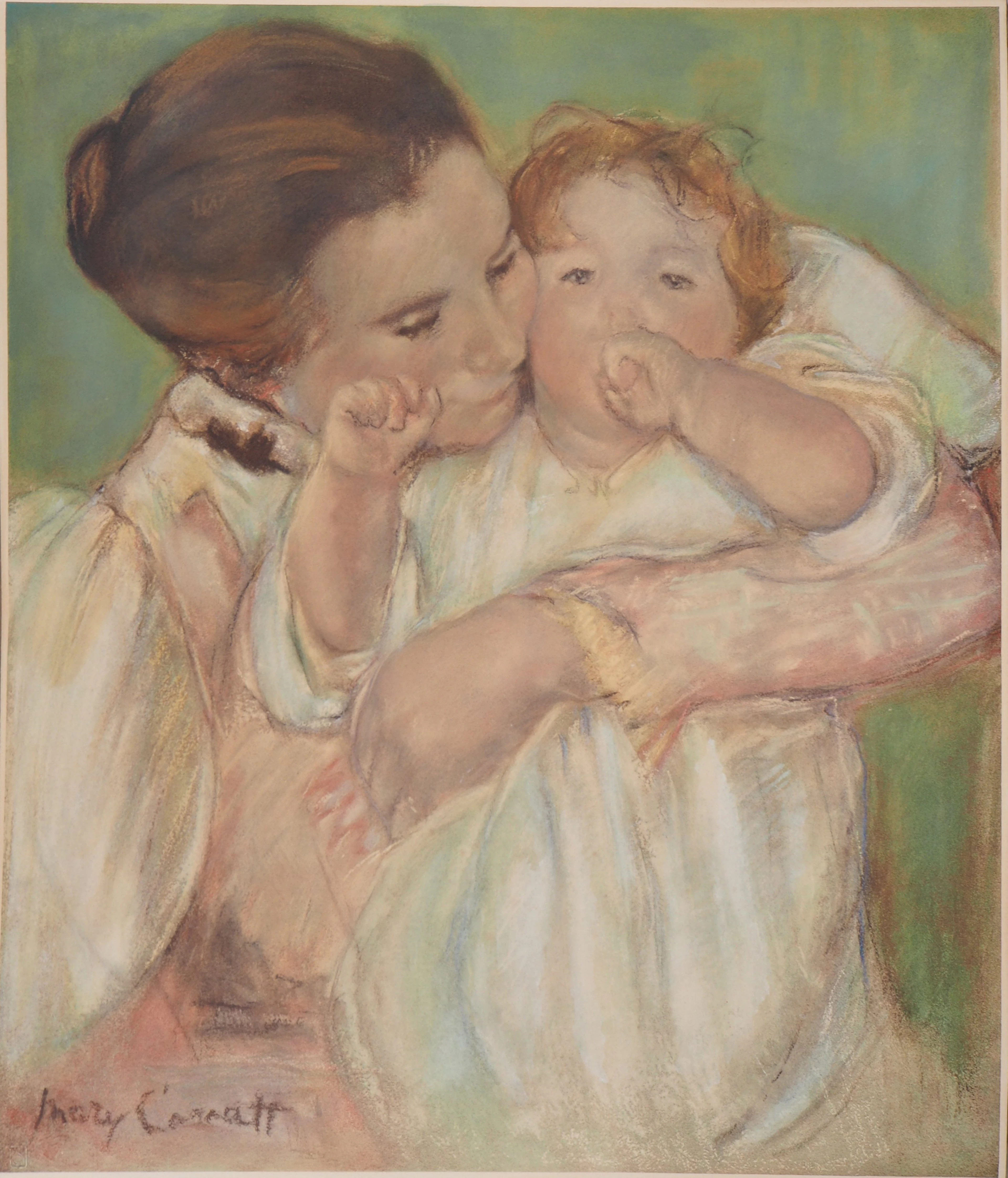 Mary CASSATT - Tendresse maternelle - Lithographie signée