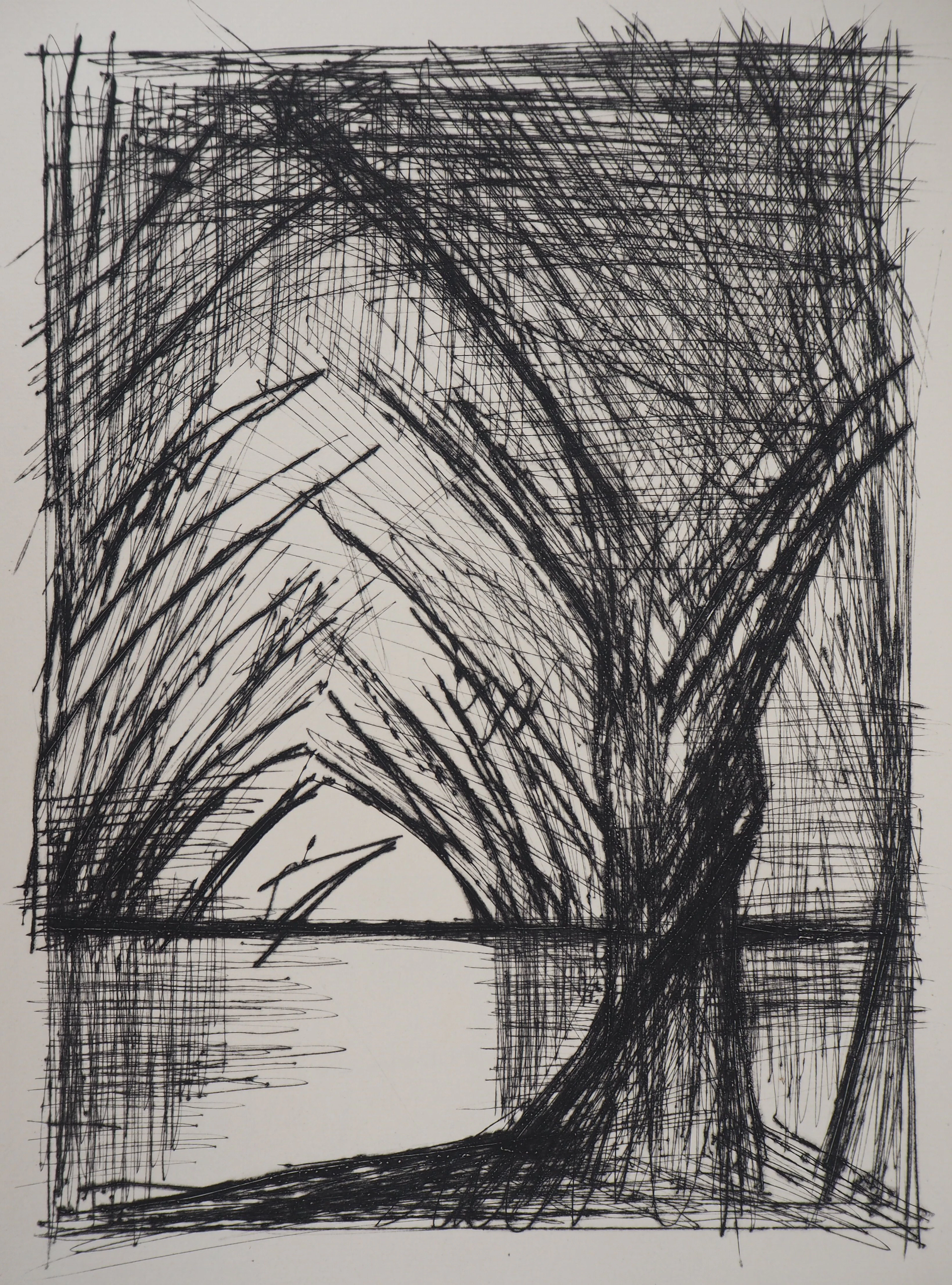 Bernard BUFFET : Cathédrale d’arbres - Gravure originale