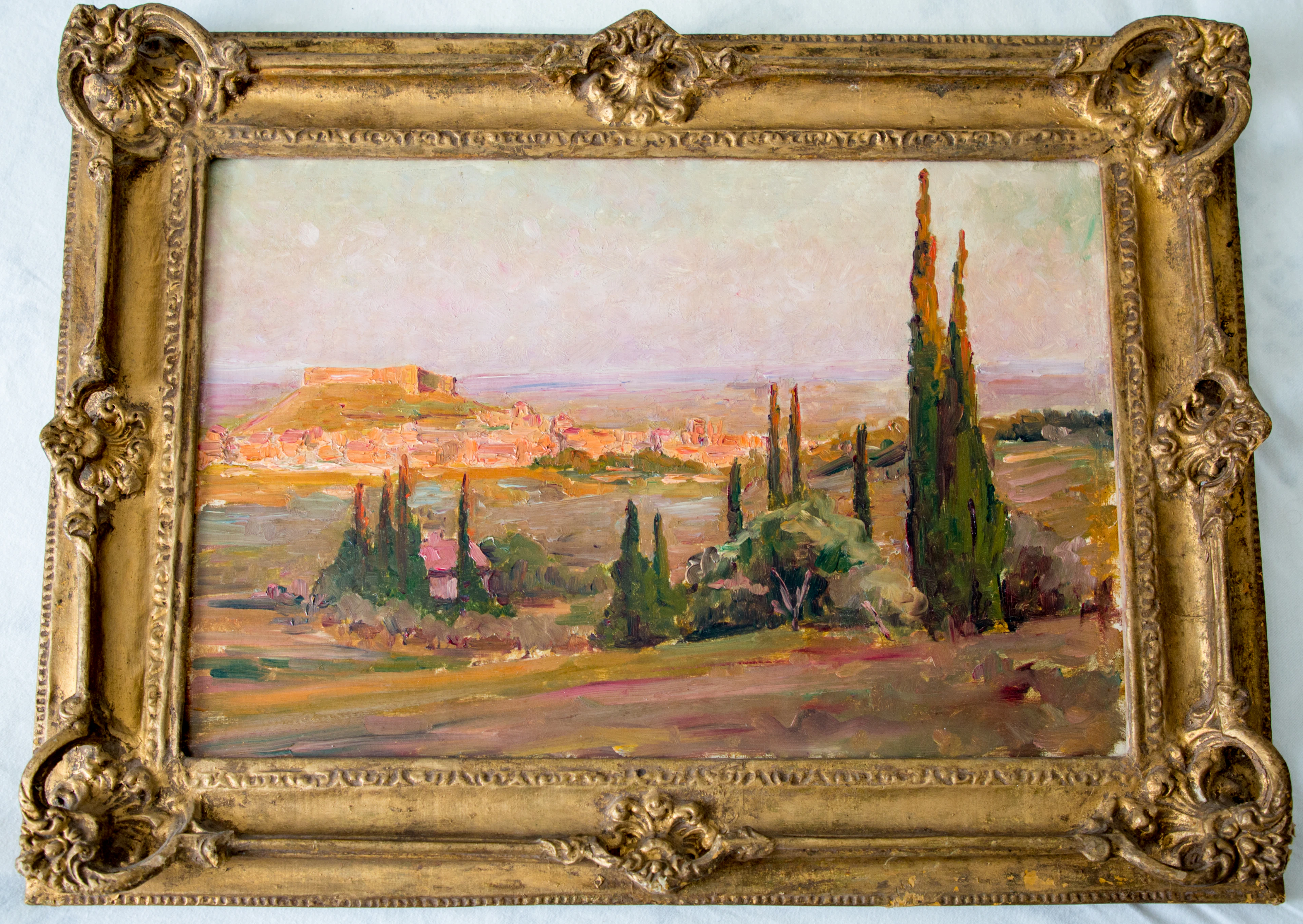 Frédérico Ayrés - paysage méditerranéen - Huile sur toile - vers 1920