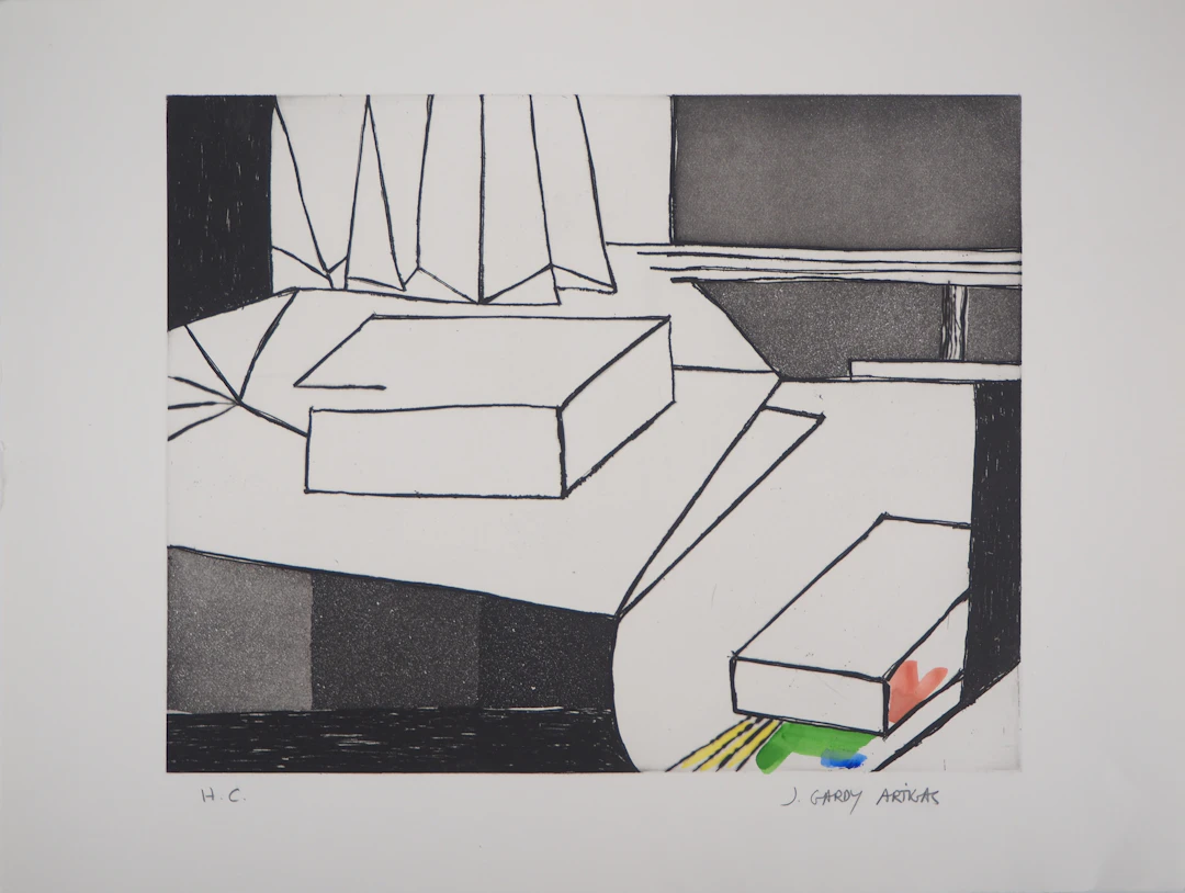 Joan GARDY ARTIGAS : Nature morte - Gravure originale signée