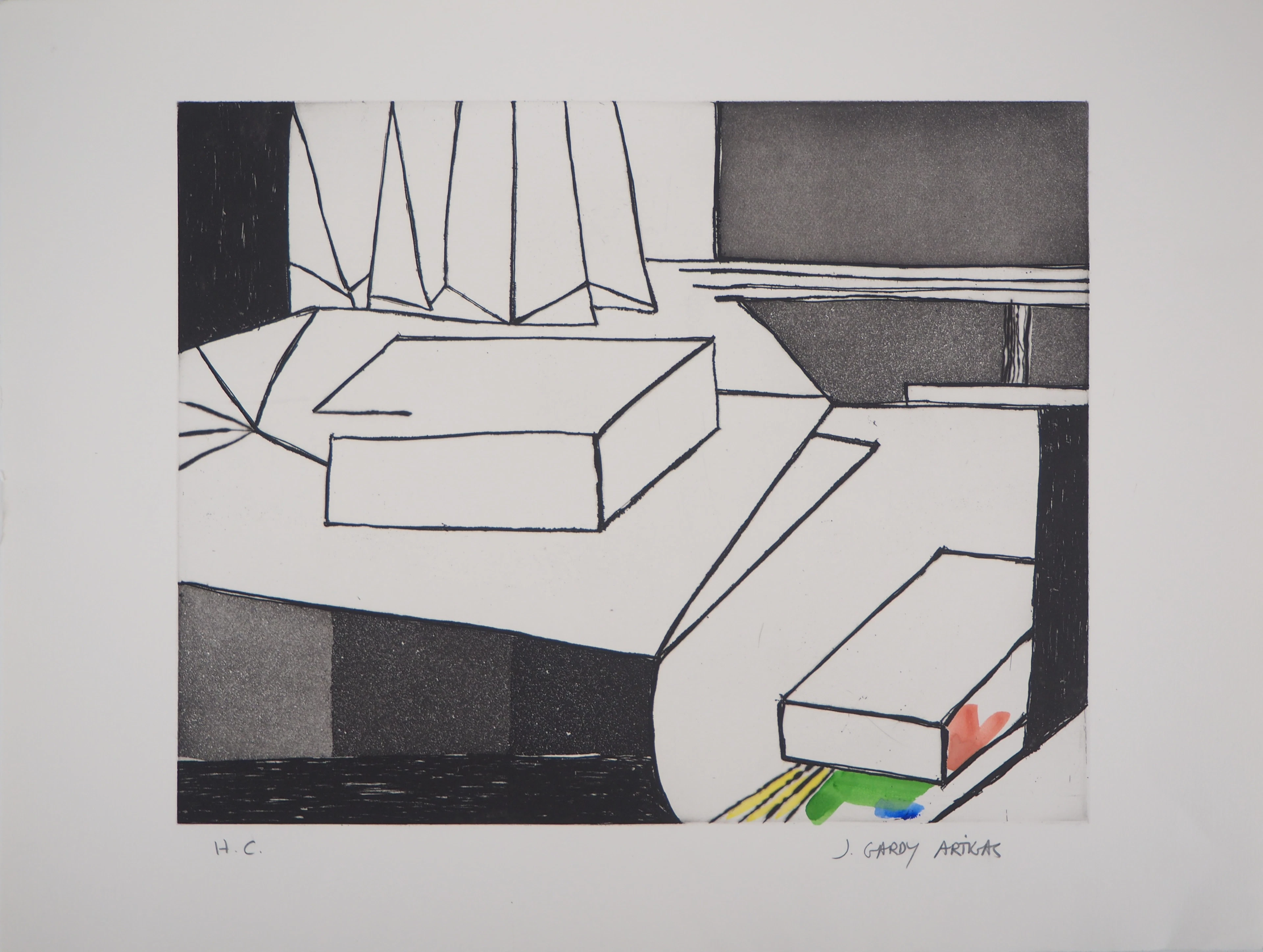 Joan GARDY ARTIGAS : Nature morte - Gravure originale signée