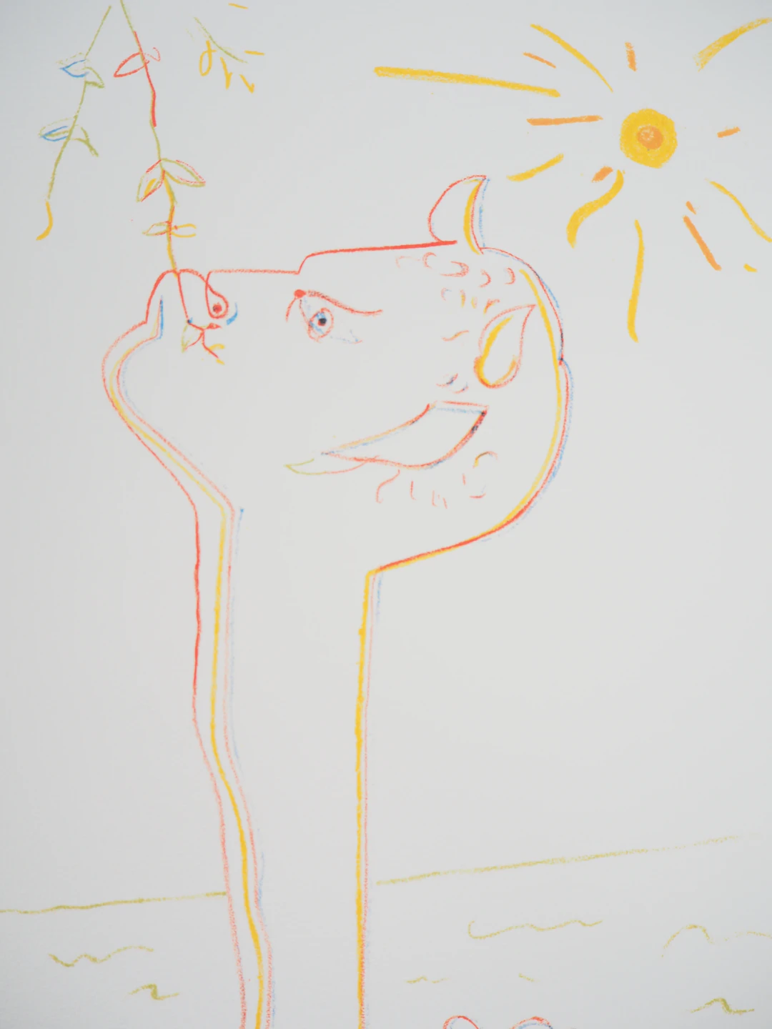 Jean COCTEAU : Faune au soleil - Lithographie signée