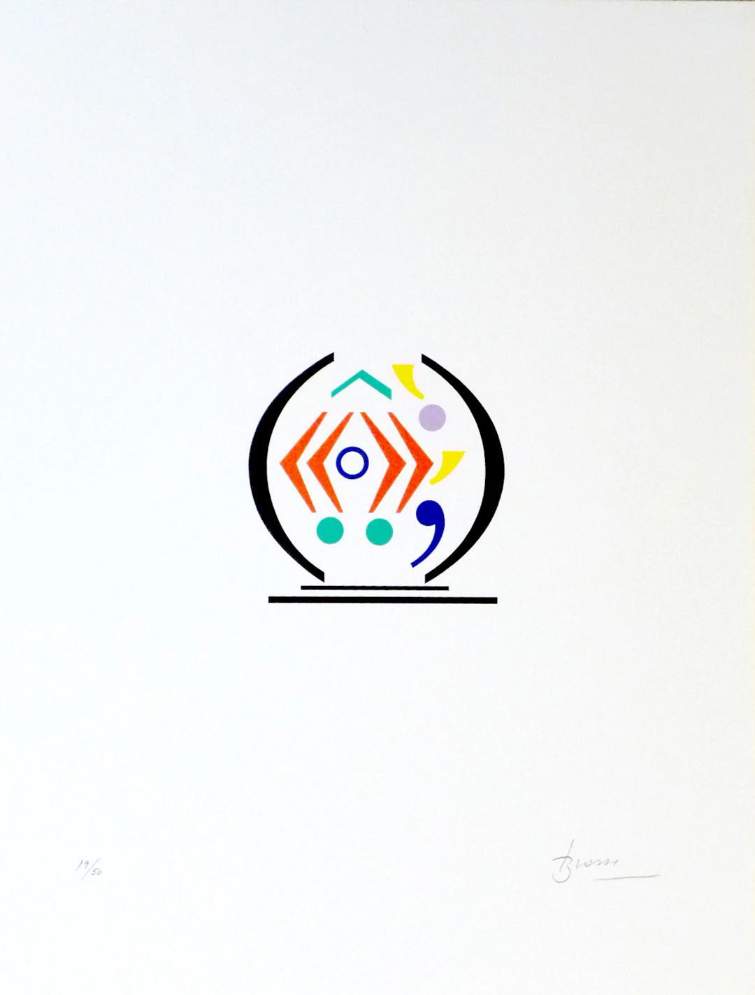 Joan BROSSA - Signe 12 - Lithographie signée au crayon