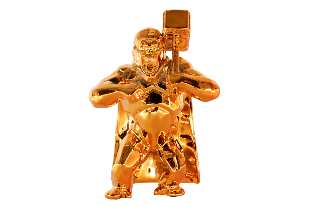 Richard ORLINSKI : Hammer Kong (Orange Spirit) - Sculpture originale