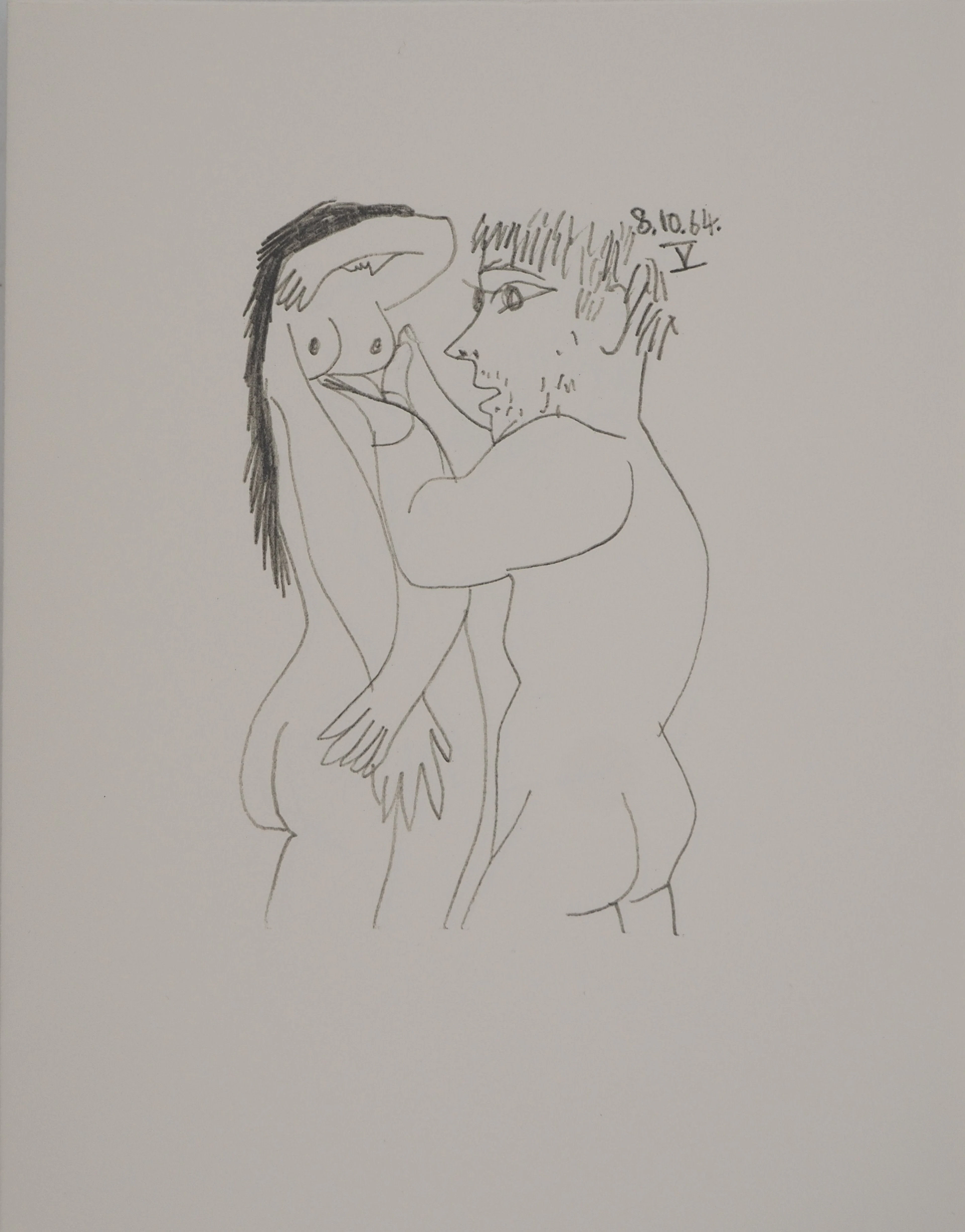 Pablo PICASSO : Le Goût du Bonheur, La femme idéale, Lithographie