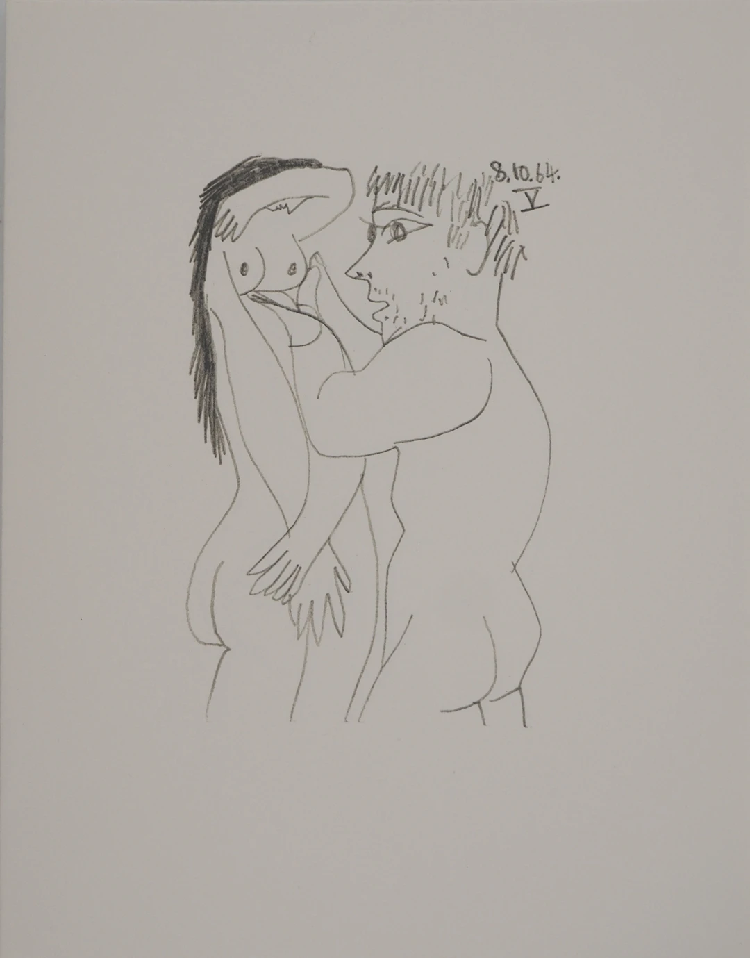 Pablo PICASSO : Le Goût du Bonheur, La femme idéale, Lithographie