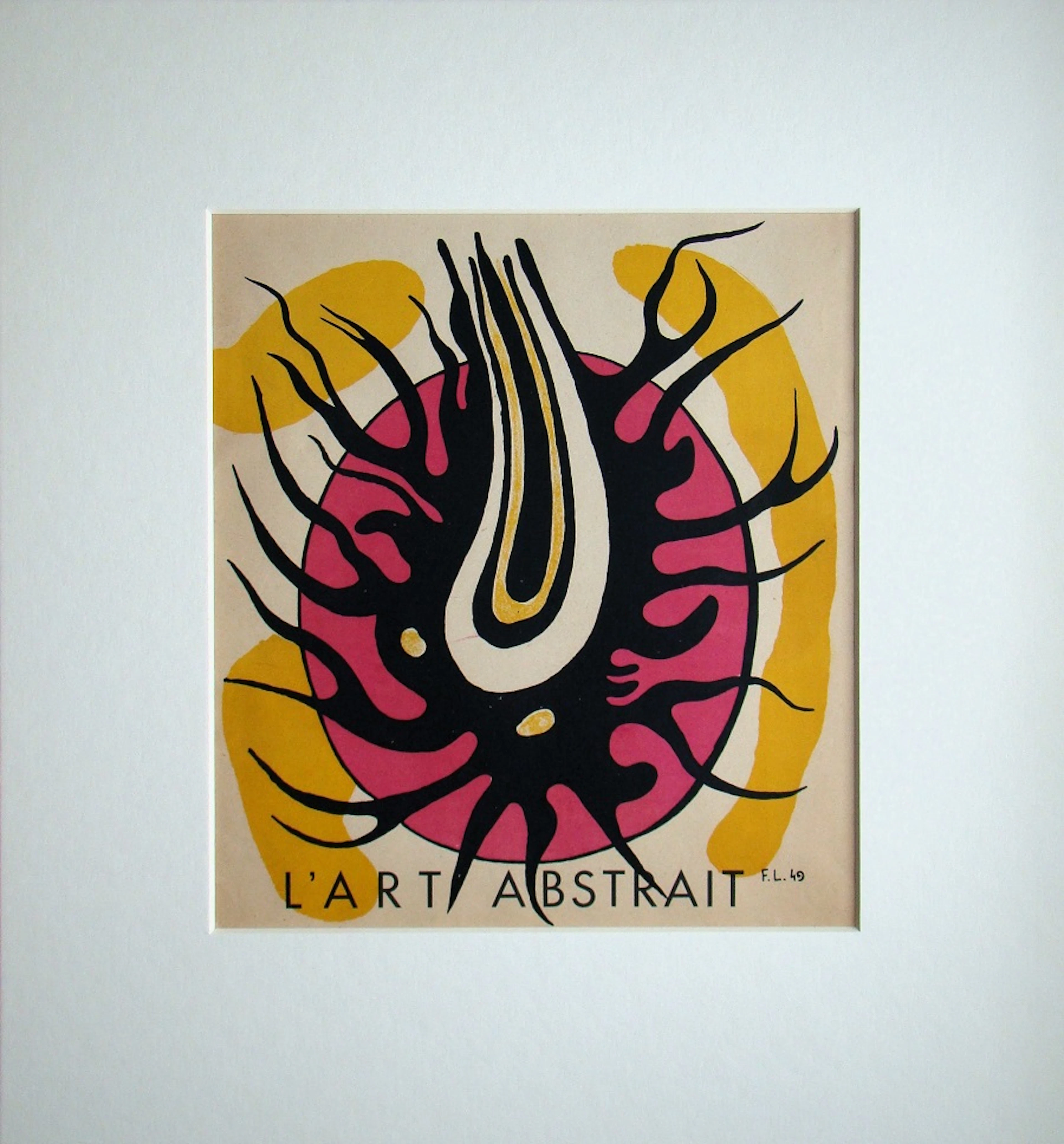 Fernand LEGER - L’Art Abstrait - Le disque rouge, 1949 - Lithographie