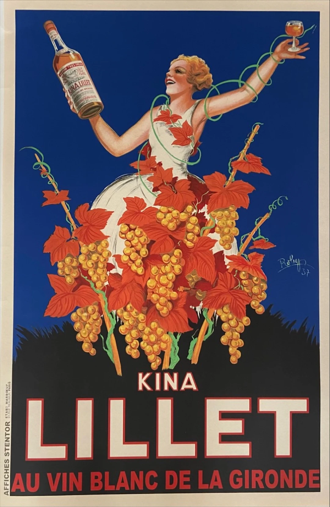 Robys (Robert Wolff) Affiche Kina Lillet, Grande Affiche sur toile