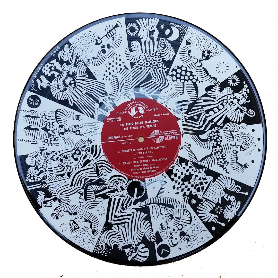 Yak RIVAIS - Parade, 2016 - Sérigraphie sur vinyle