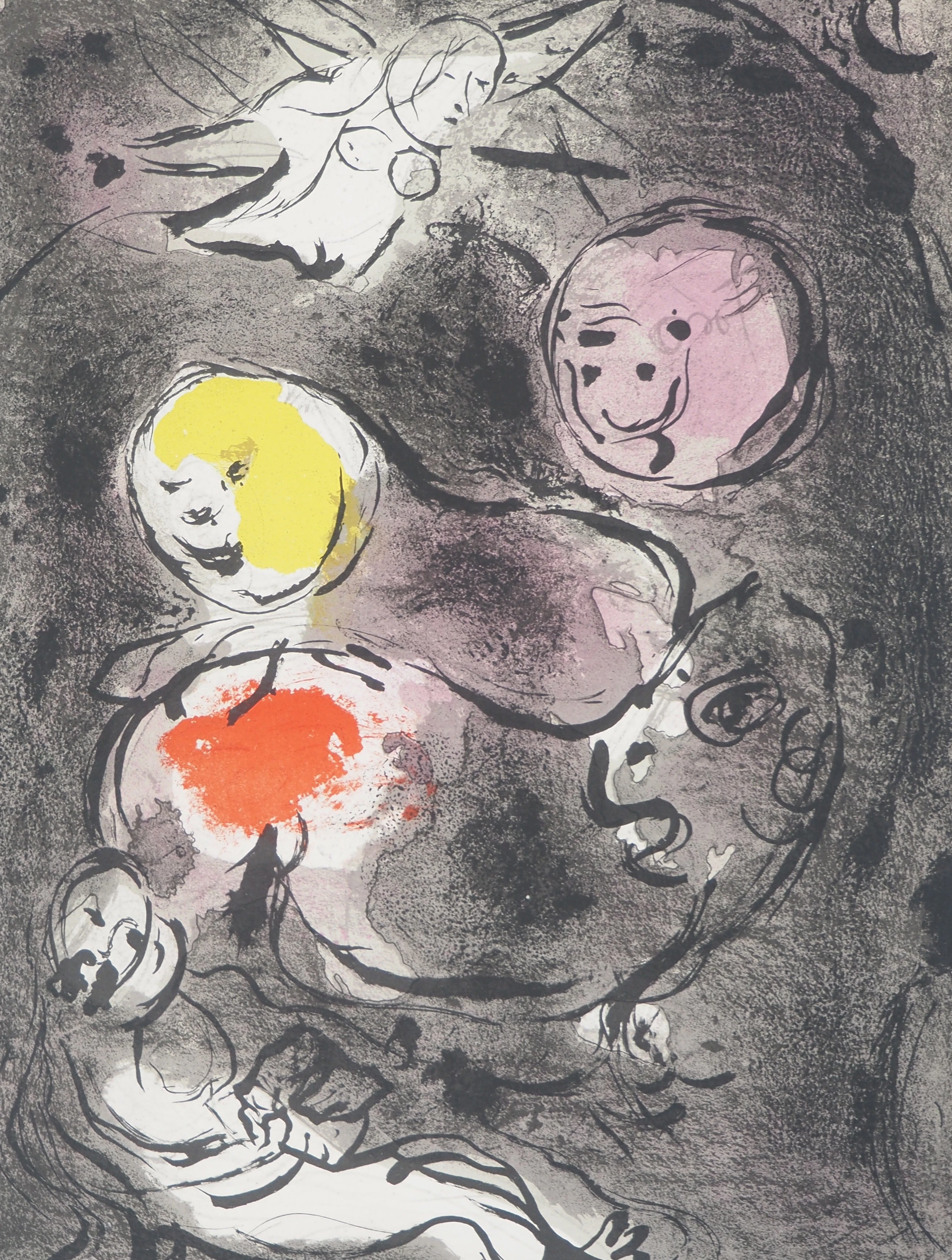 Marc CHAGALL : La Bible, Le prophète Daniel, Lithographie originale