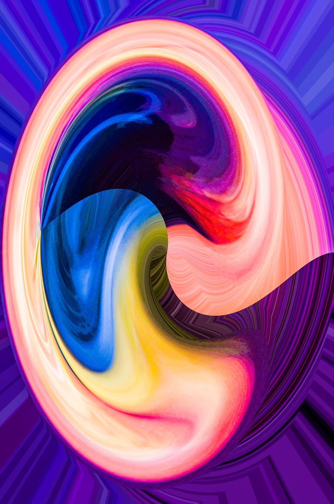 Gaudi .C - Auriculaire abstrait (2017) - impression numérique
