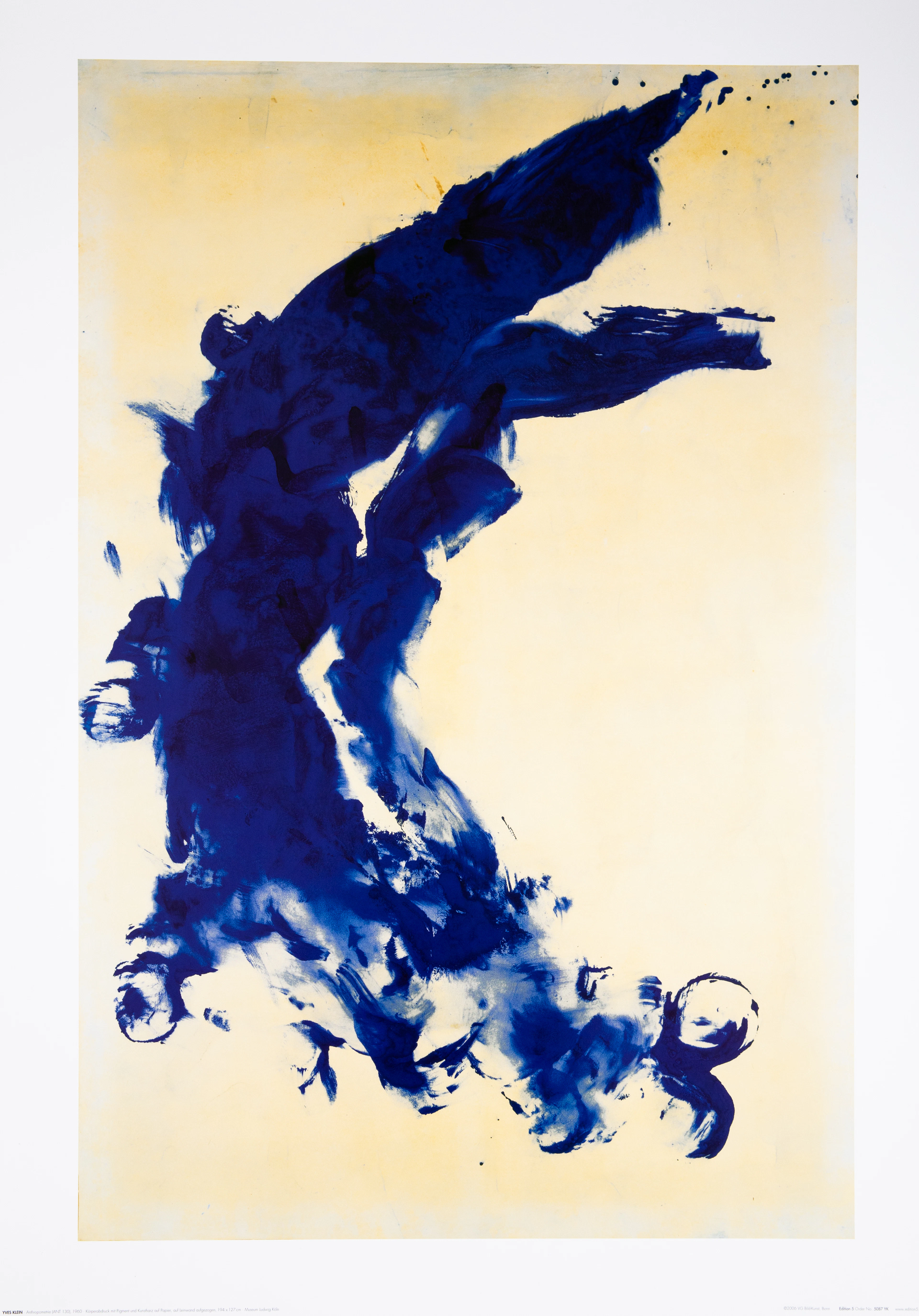 Yves KLEIN (d’après) Anthropométrie - Affiche originale en couleurs