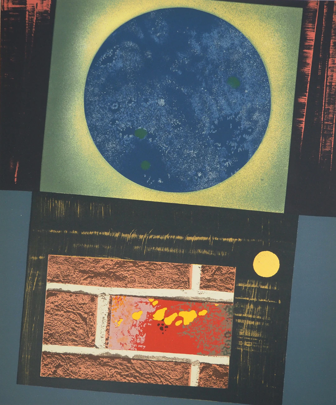 Max ERNST : Porte donnant sur la lune, Lithographie originale