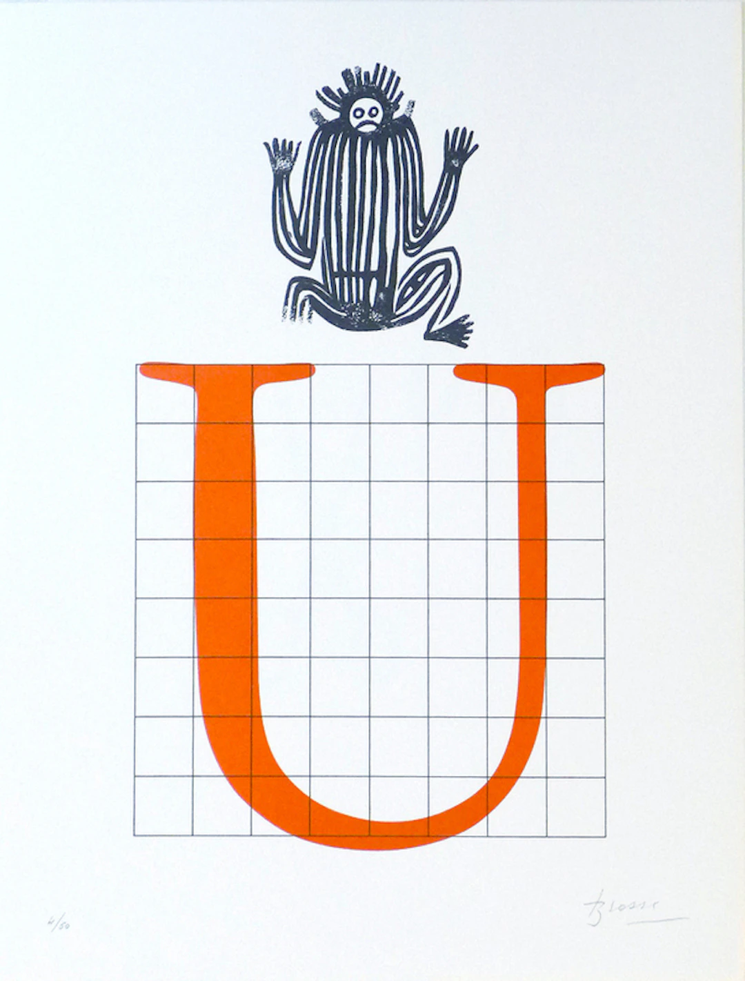 Joan BROSSA - Poema visual 17, 1989 - Lithographie signée au crayon
