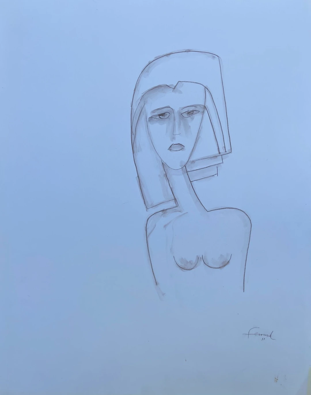 André FERRAND - Portrait IV, 2011 - Dessin