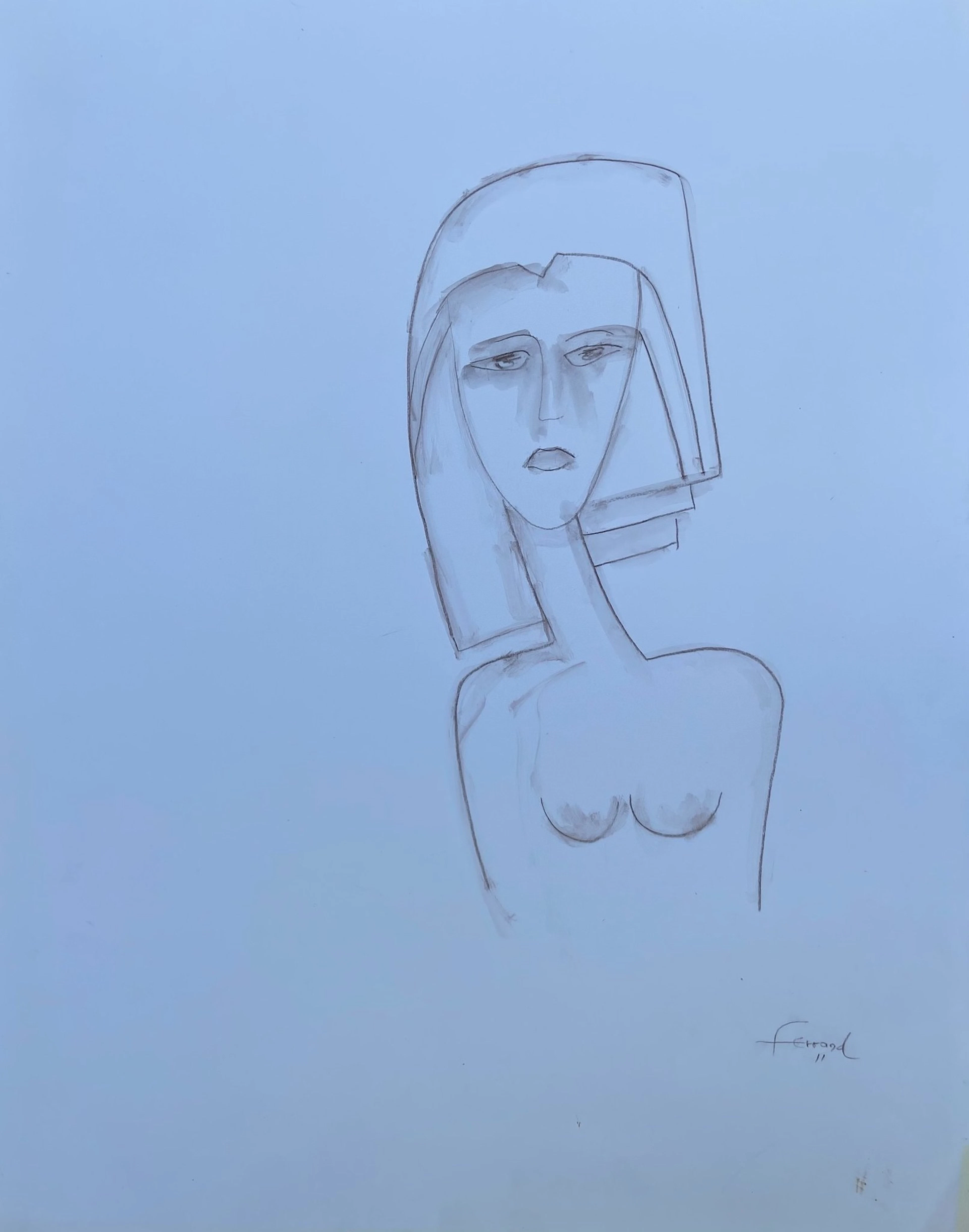 André FERRAND - Portrait IV, 2011 - Dessin