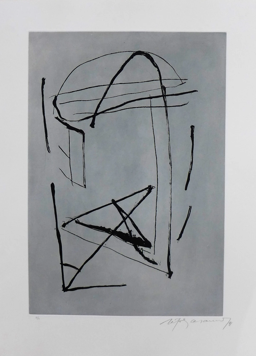 Alberto RAFOLS-CASAMADA - Signe i color 2, 1991, Gravure signée