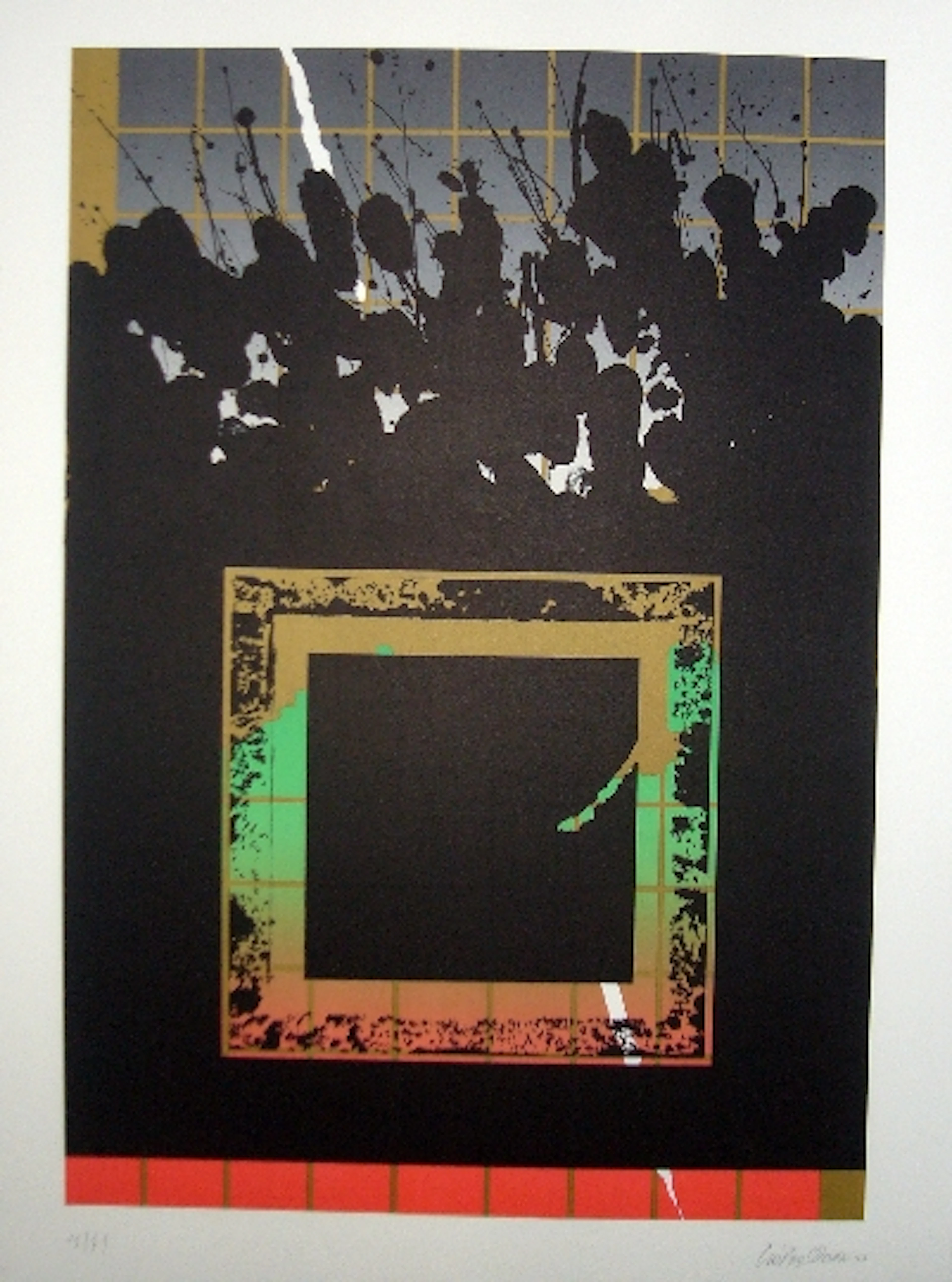 Cesar LOPEZ OSORNIO - La otra geometria 11 - Lithographie signée 1994