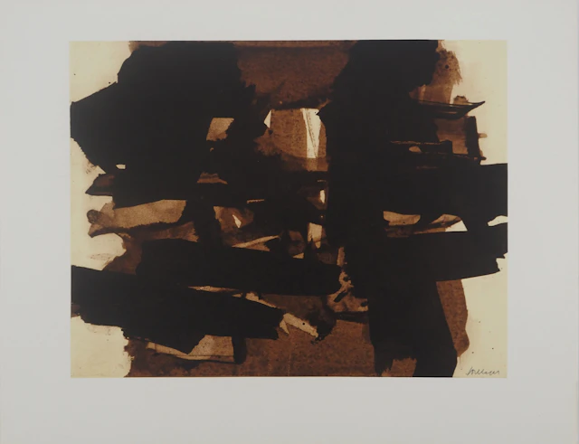 Pierre SOULAGES : Peinture II 1960, Héliogravure signée