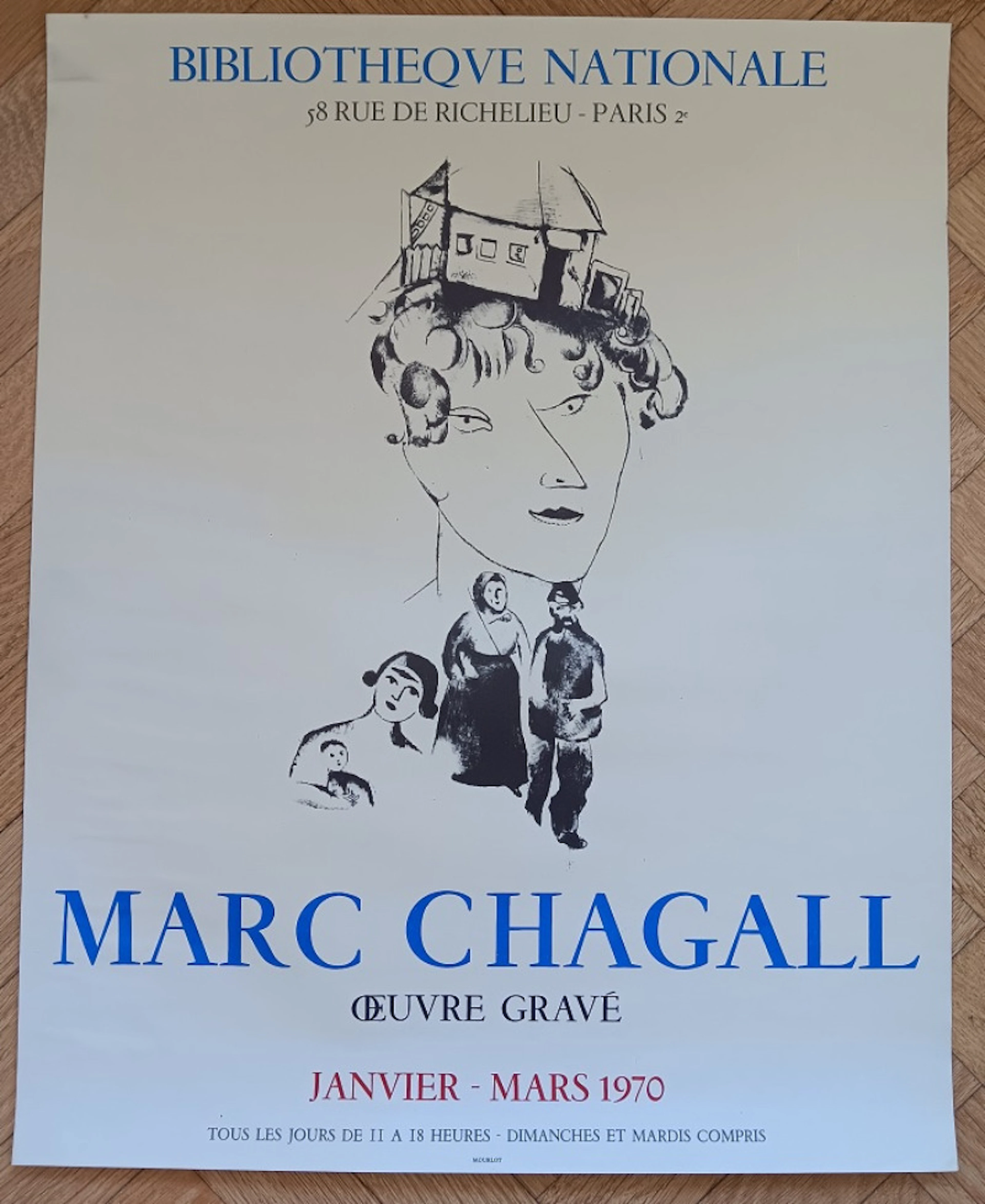 Marc CHAGALL - Affiche originale d’exposition - L’oeuvre gravée -