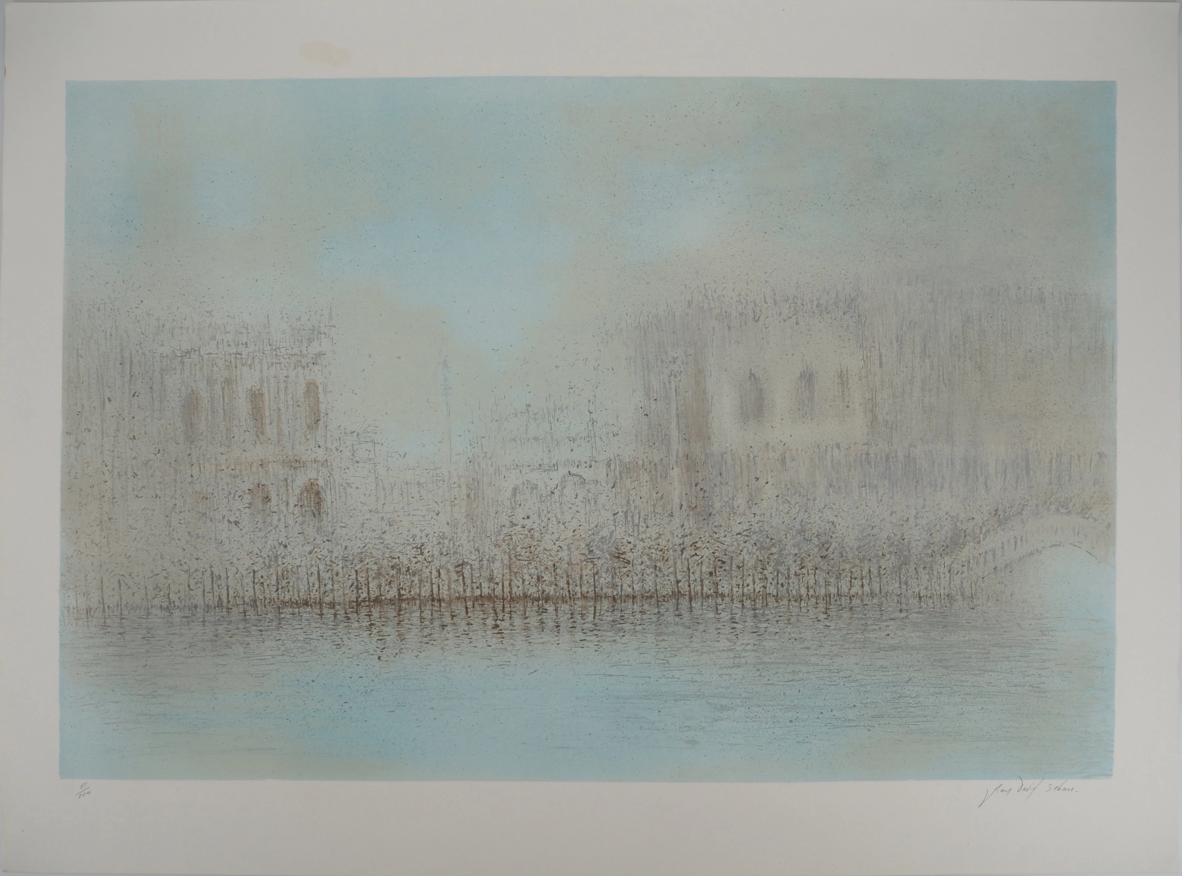 Jean-David SABAN : Venise - Lithographie originale Signée