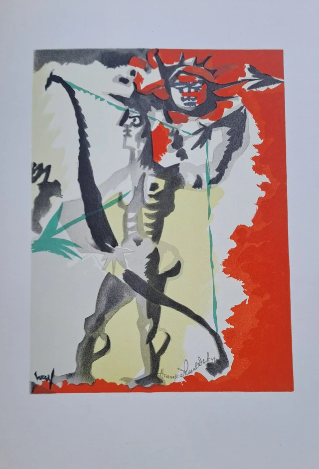 Jean Lurçat (d’après) - L’archer - Lithographie signée