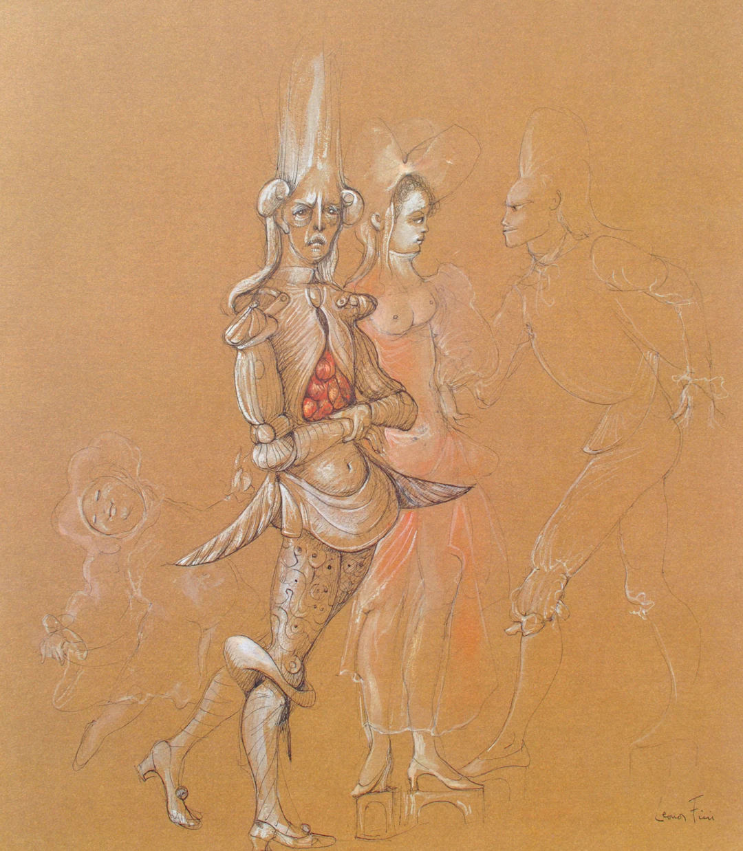 Léonor FINI - La demande, 1980, Lithographie signée
