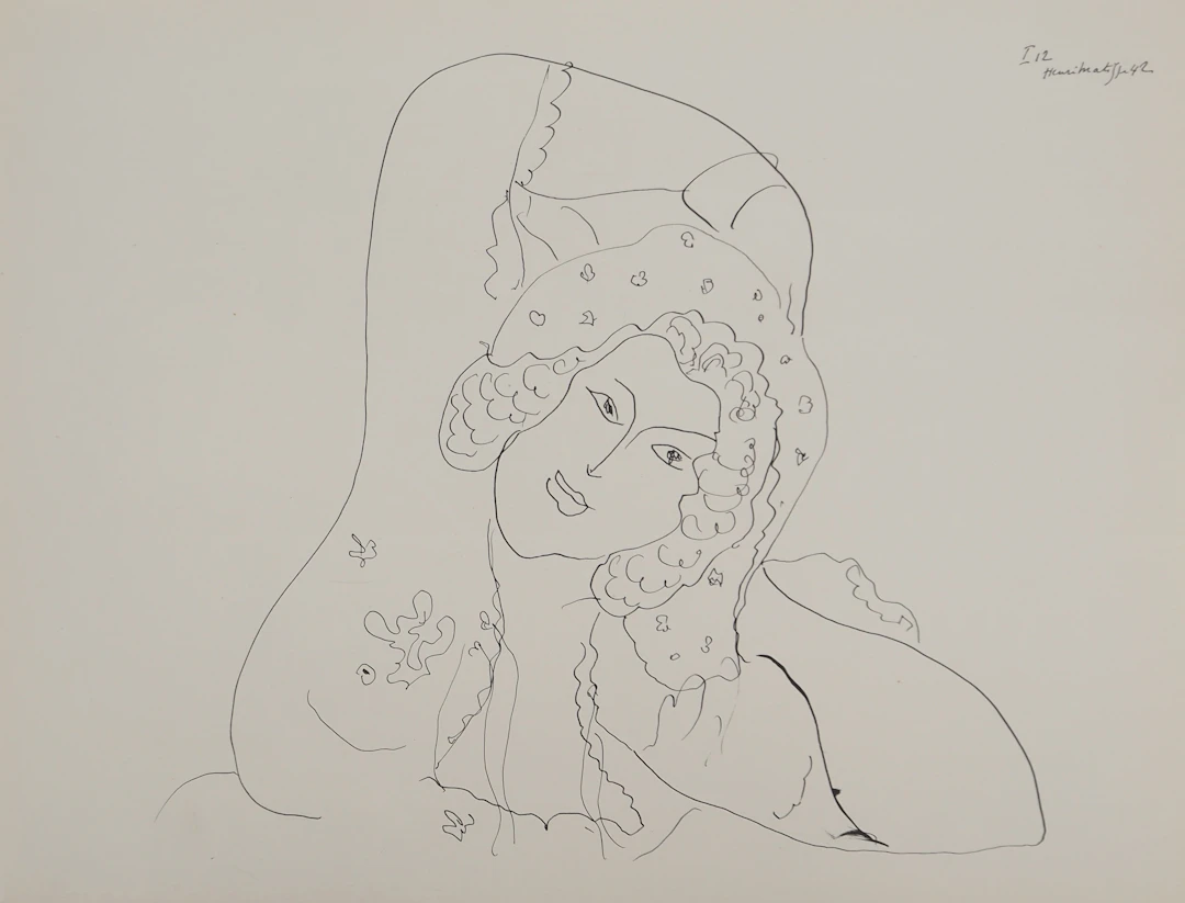 Henri MATISSE : Femme lascive, Lithographie signée