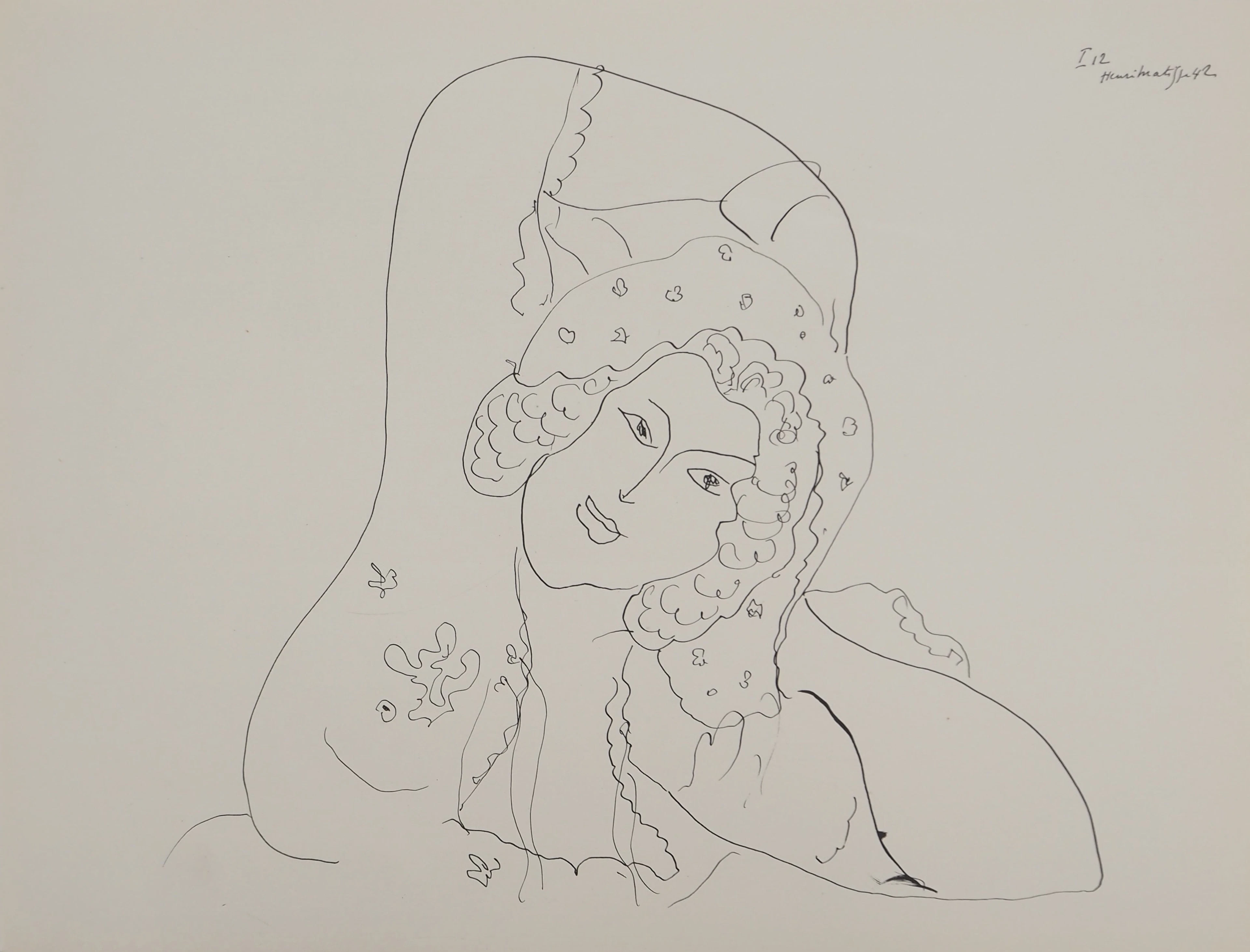Henri MATISSE : Femme lascive, Lithographie signée