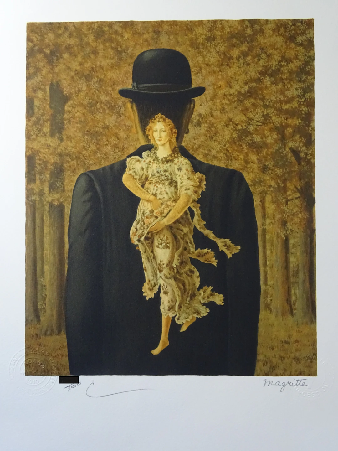 René MAGRITTE (d’après) - Le bouquet tout fait - Lithographie (Format moyen)