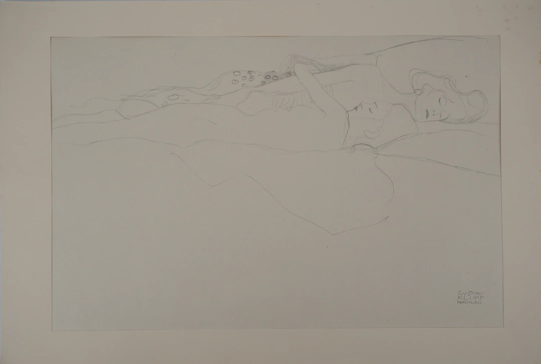 Gustav KLIMT : L’étreinte - lithographie signée, 1919
