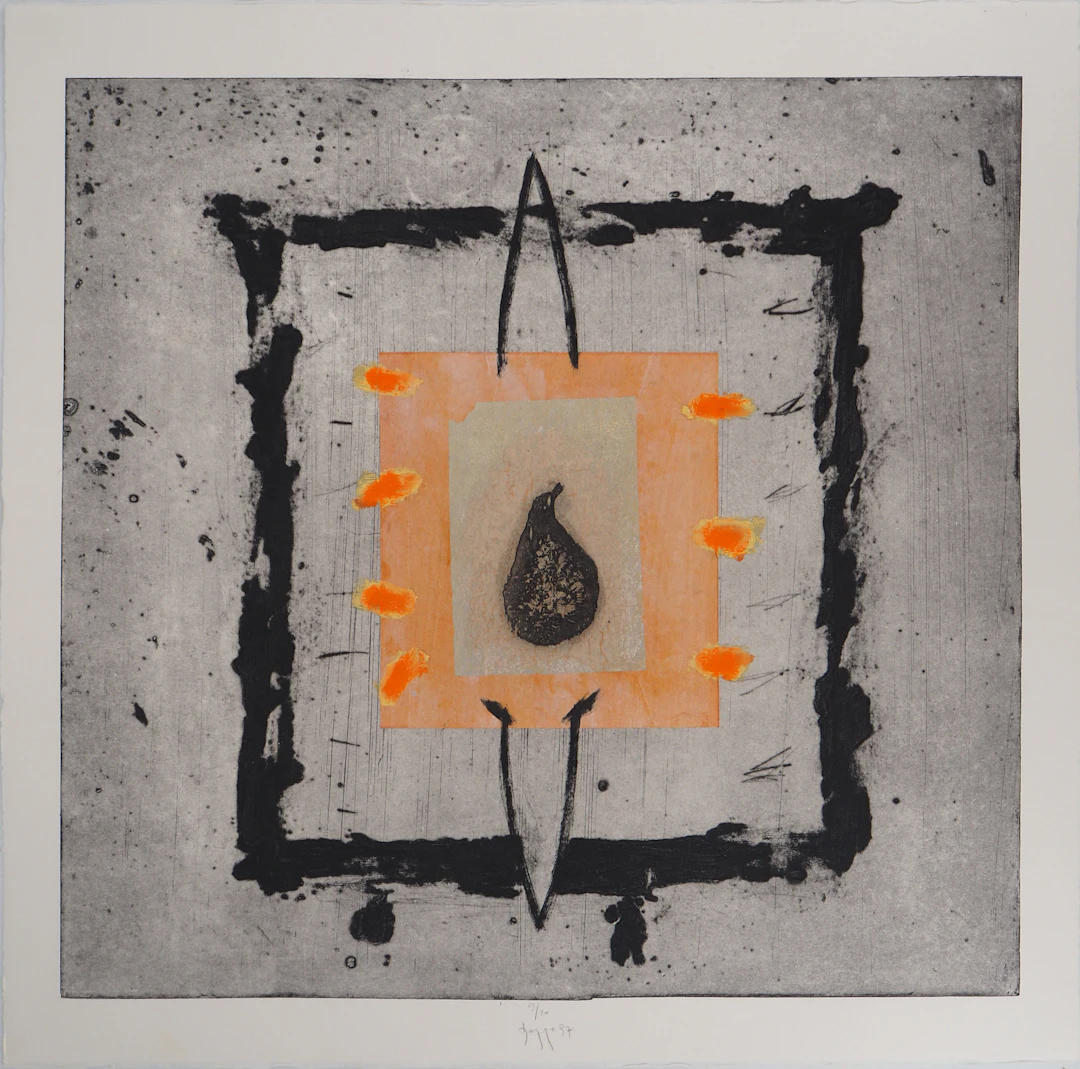 Didier HAGEGE : Poire - Gravure originale signée