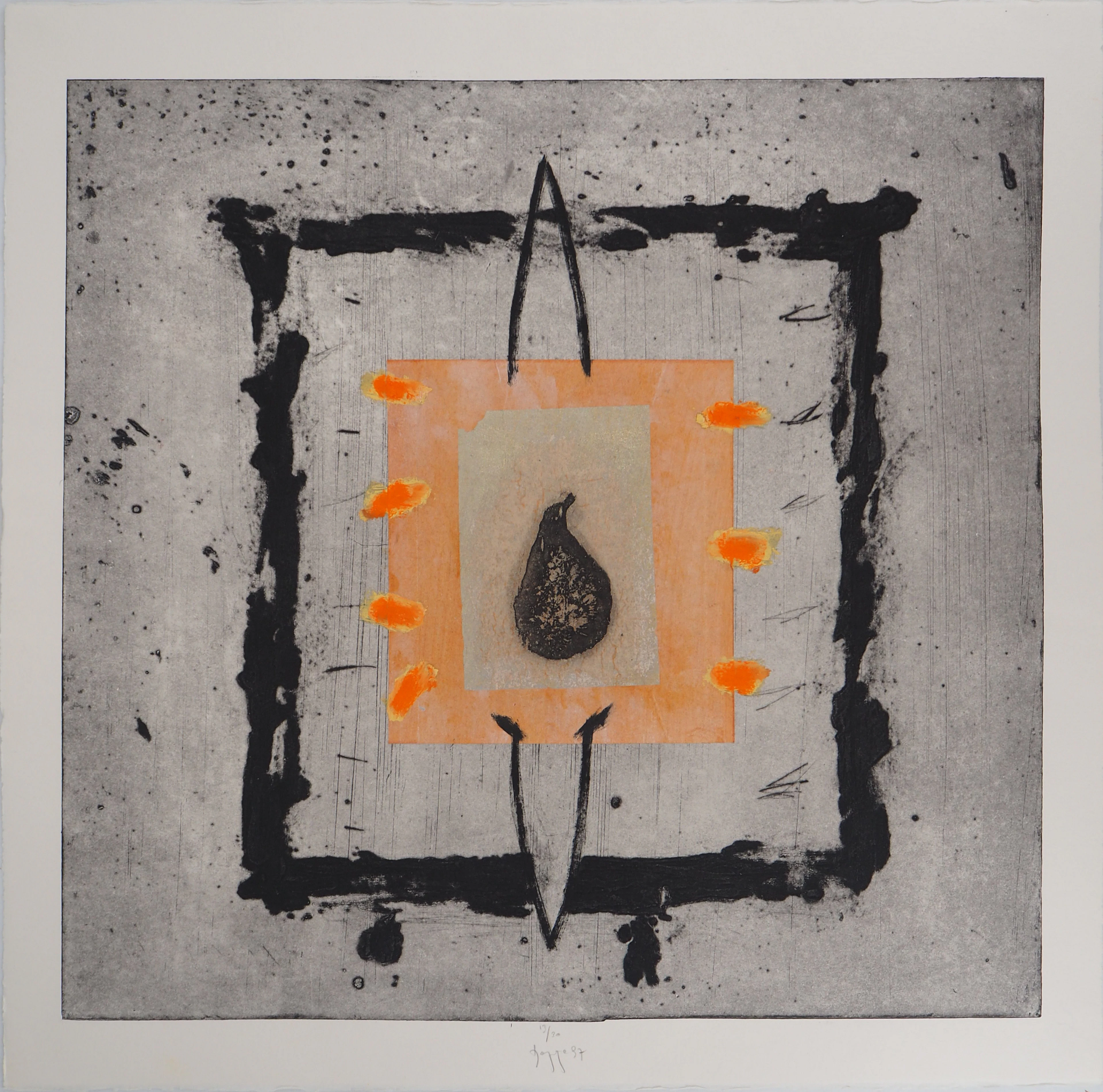Didier HAGEGE : Poire - Gravure originale signée