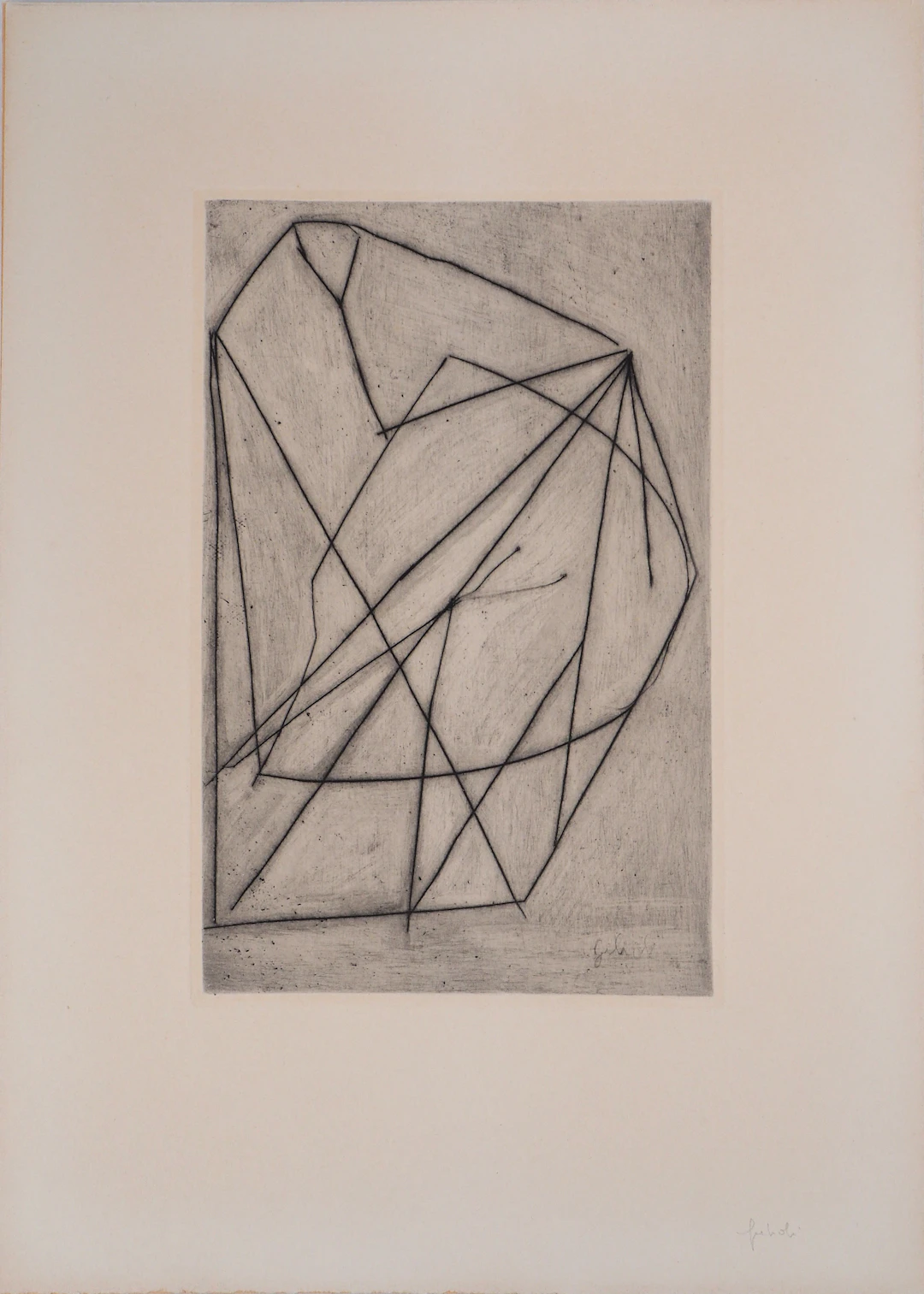 Émile GILIOLI : Lanciers, 1962 - Gravure originale signée