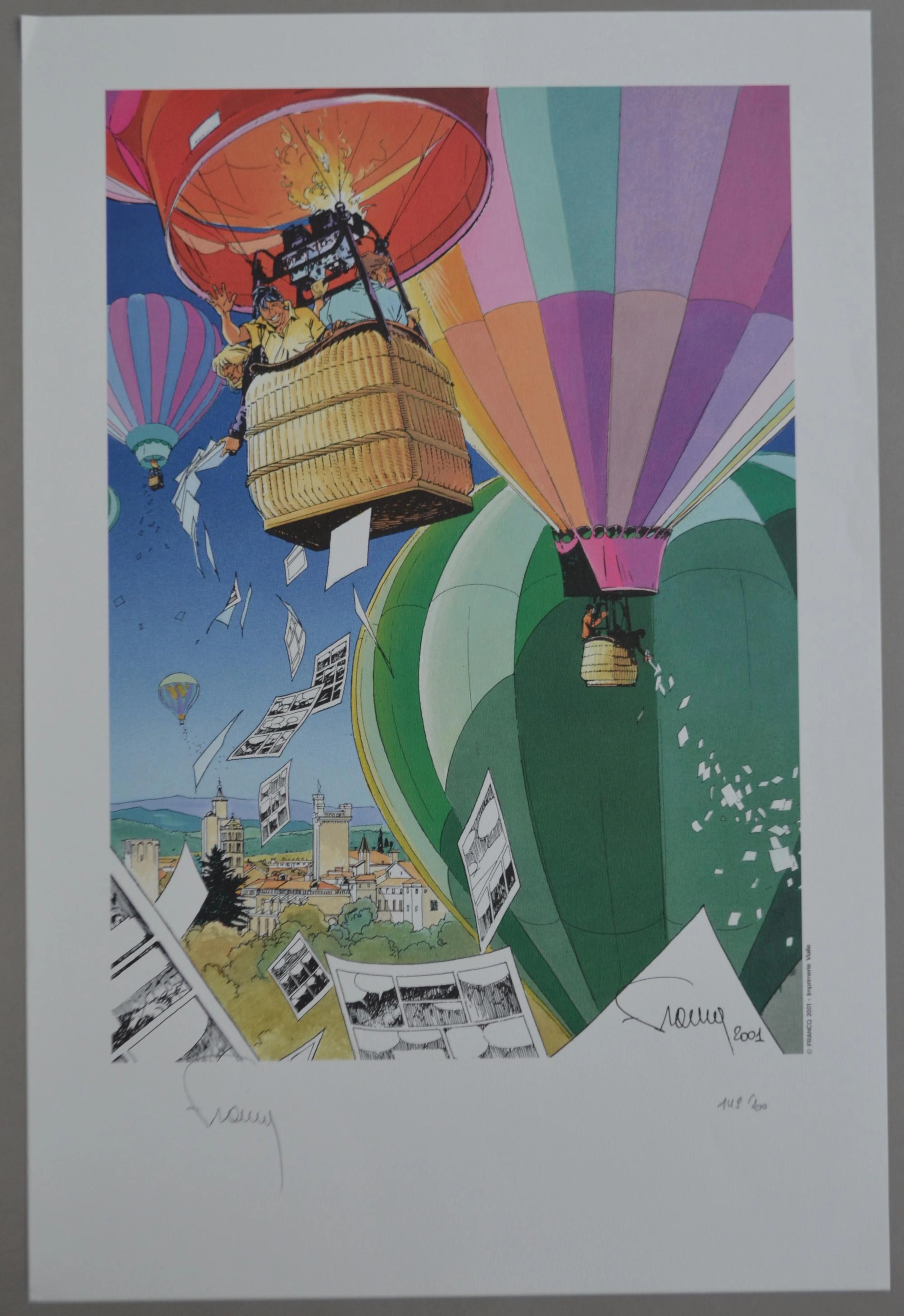 Philippe Francq - Francq montgolfière - 2001 - sérigraphie